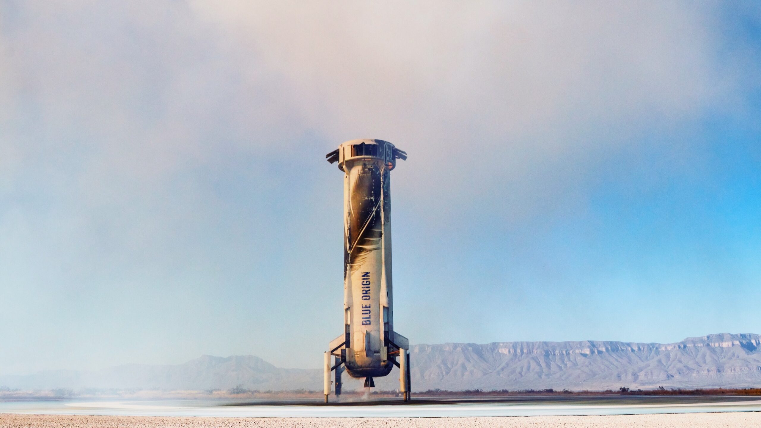 Photo of a Blue Origin rocket
