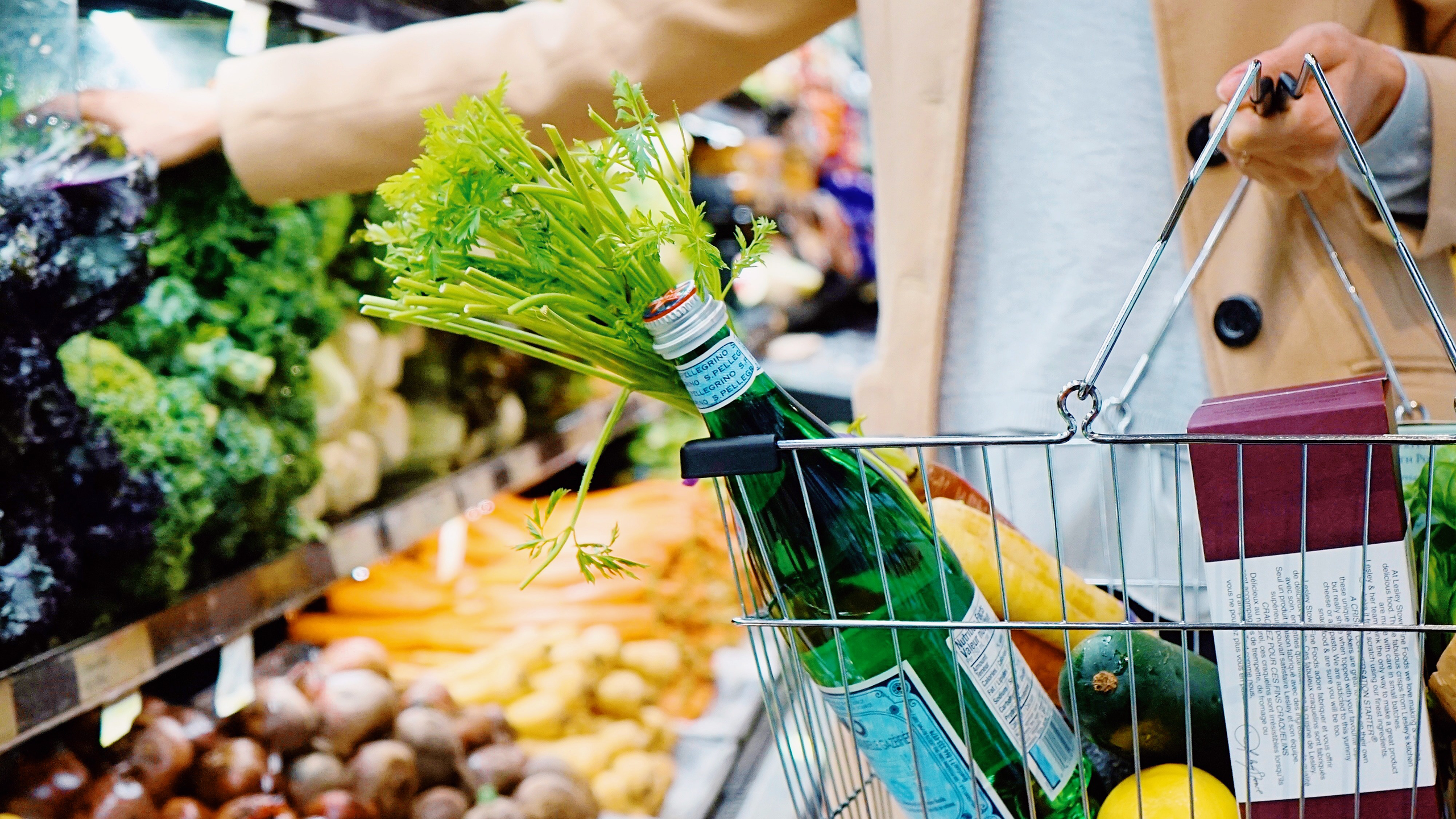 Photo of person grocery shopping