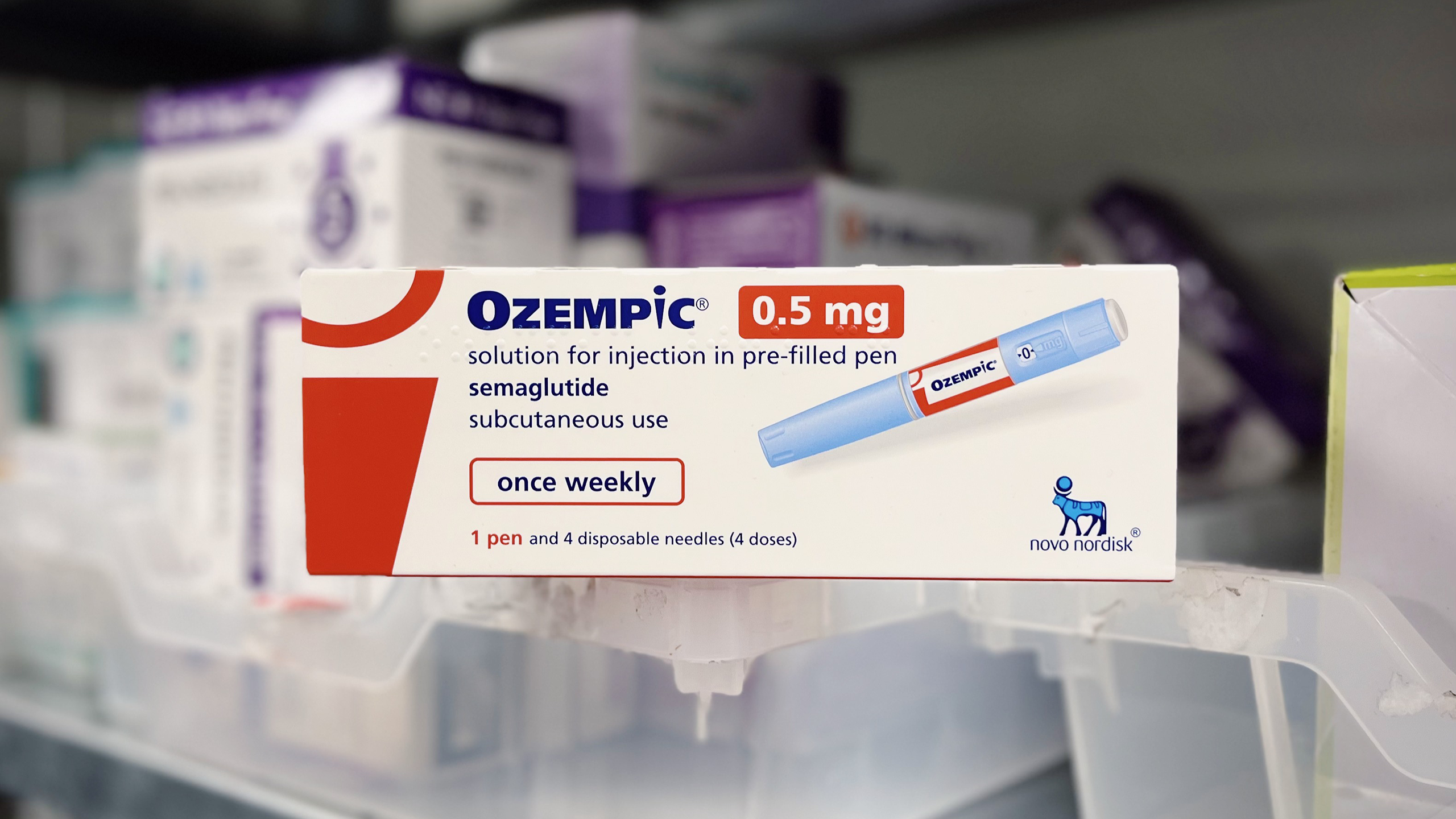 Photo of an Ozempic box