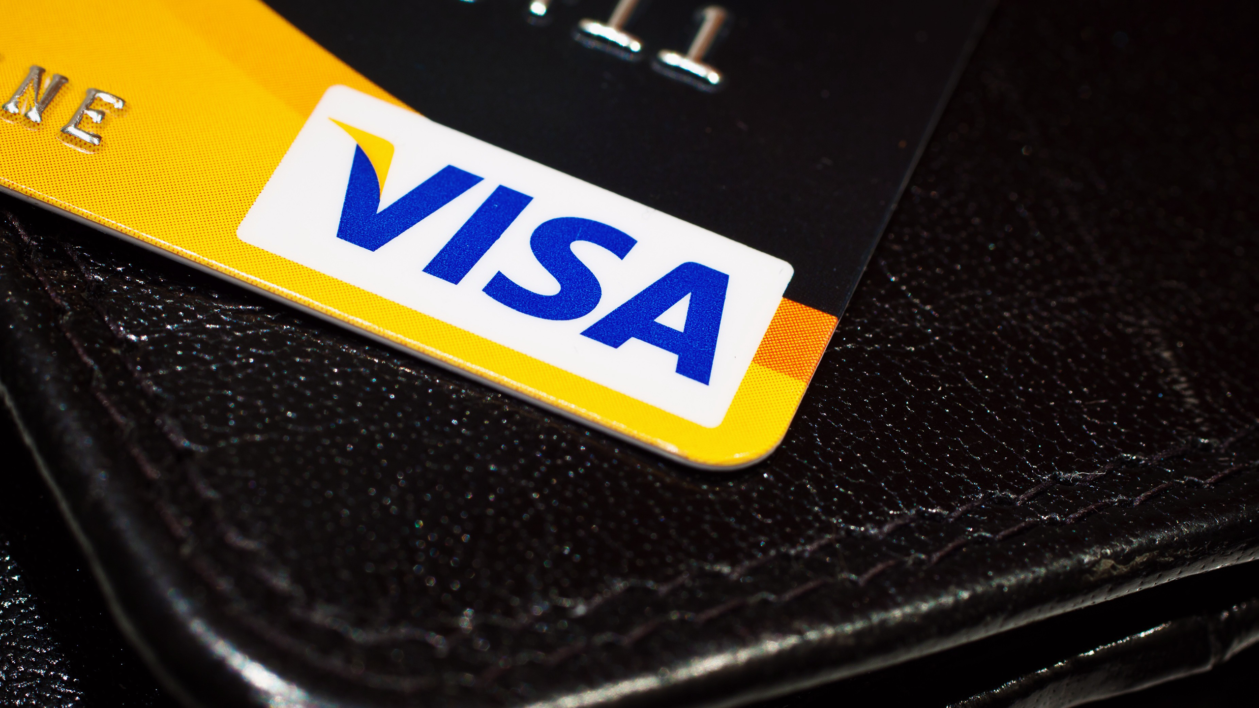 Photo of a Visa credit card