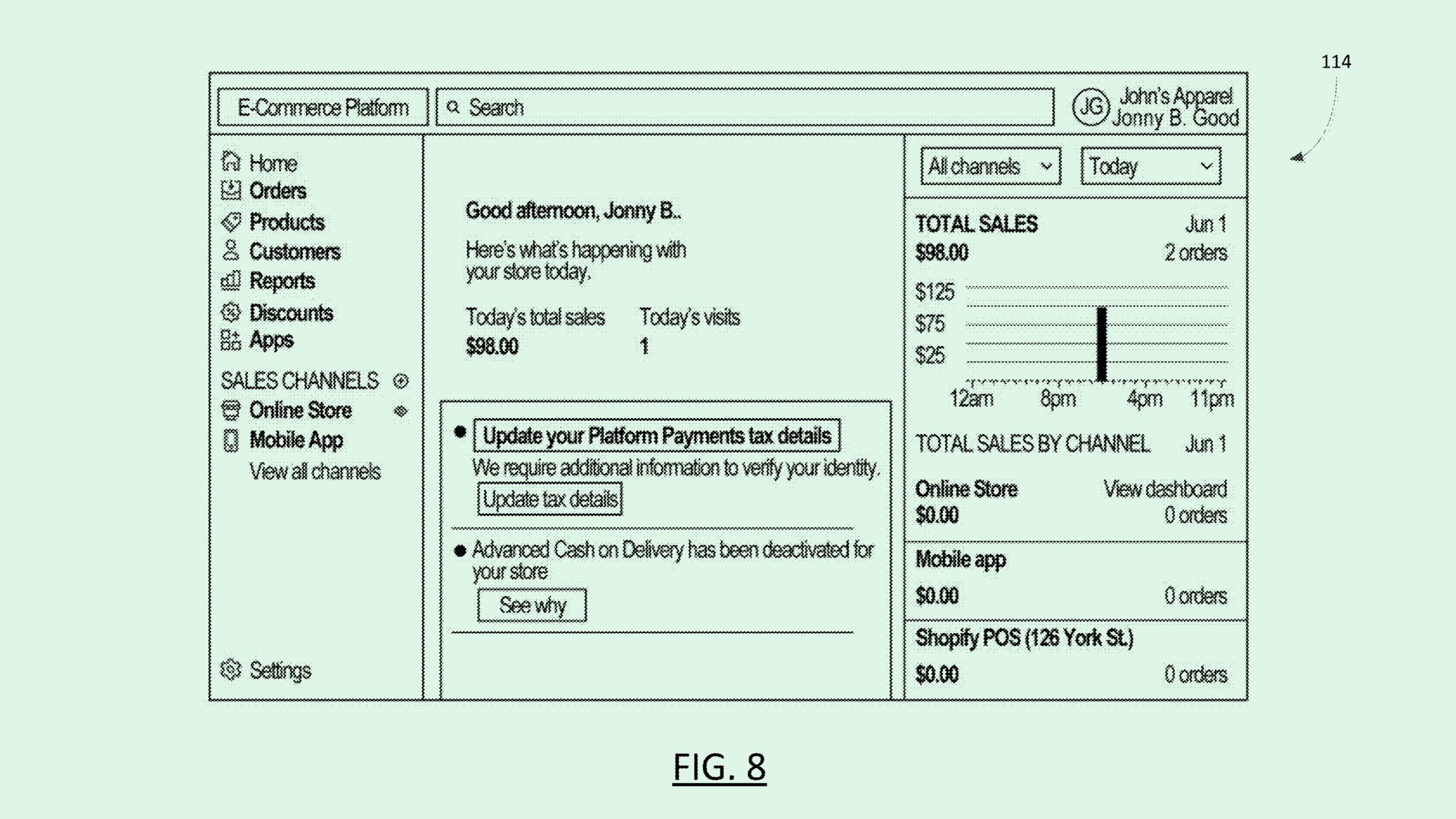 Photo of a Shopify patent