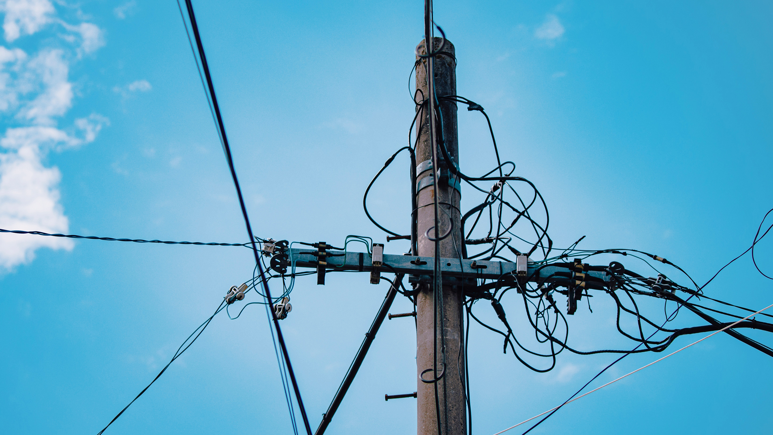 Photo of a utility pole