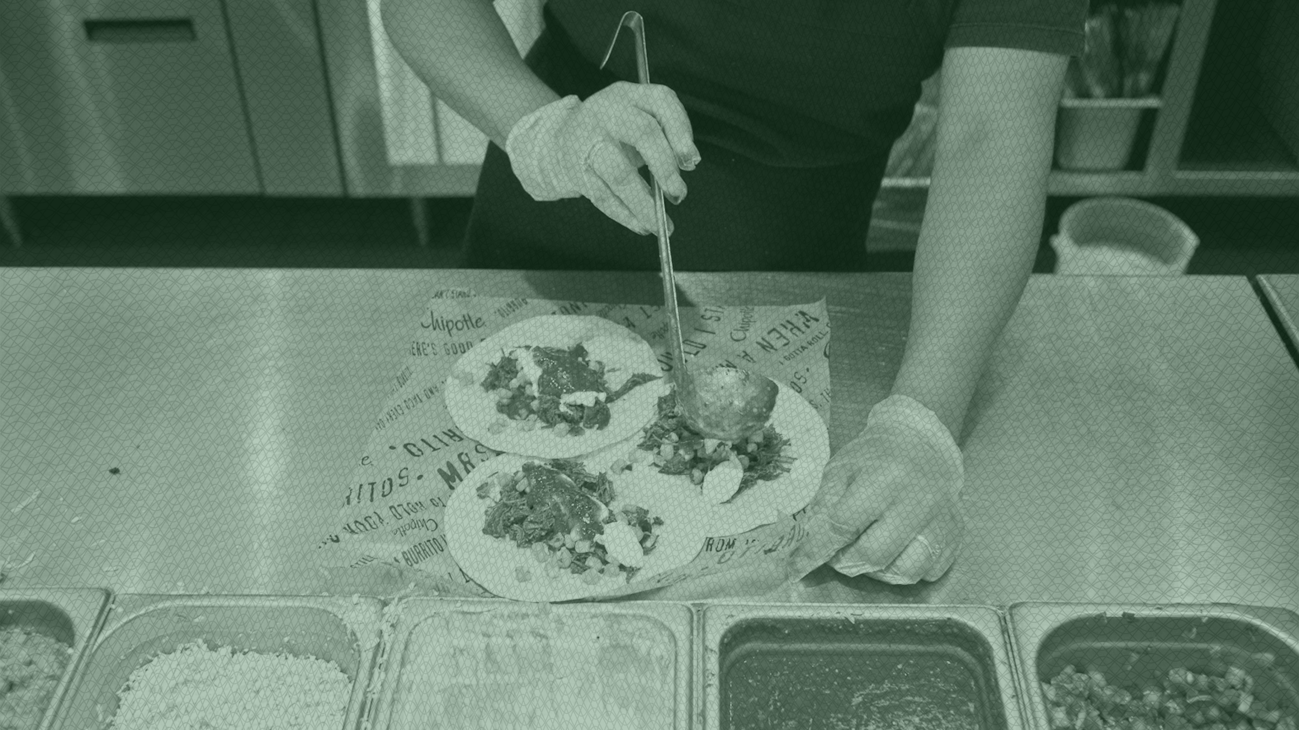 Photo of a portion size at Chipotle Mexican Grill