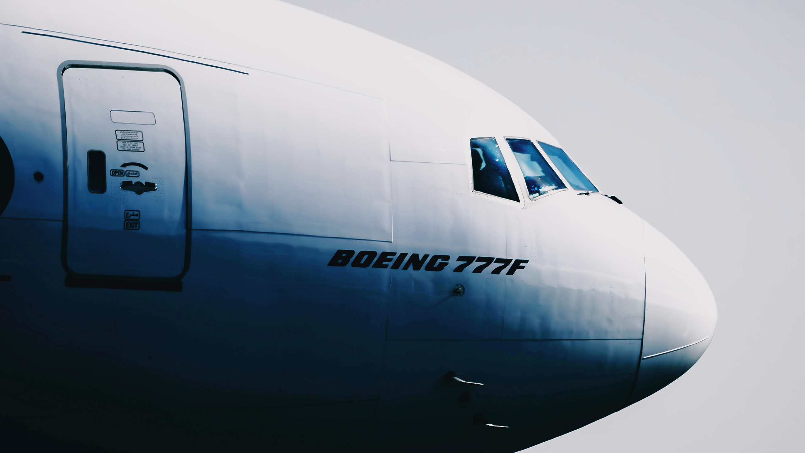 Photo of a 777F Boeing plane