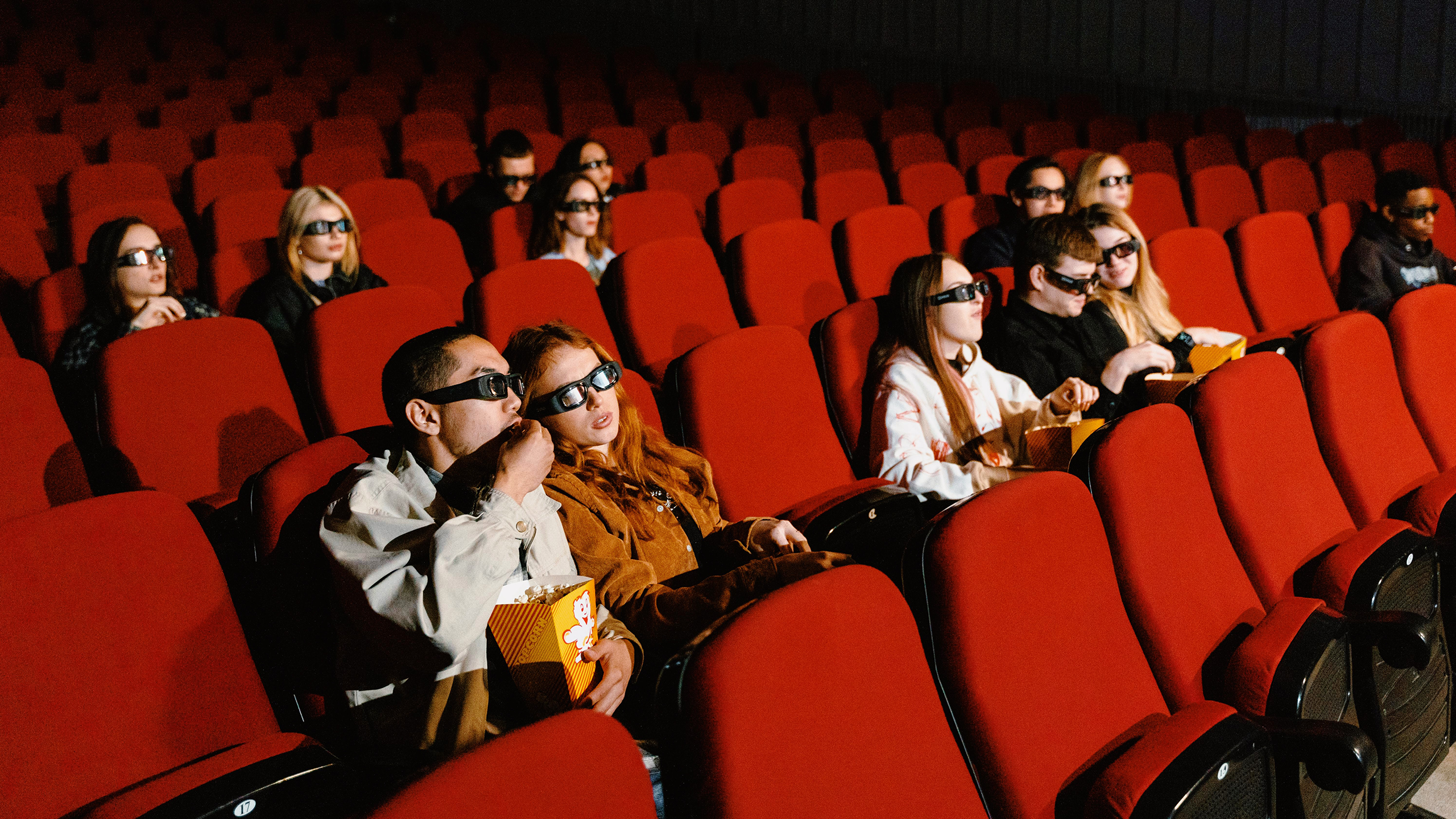 Photo of people in a movie theater