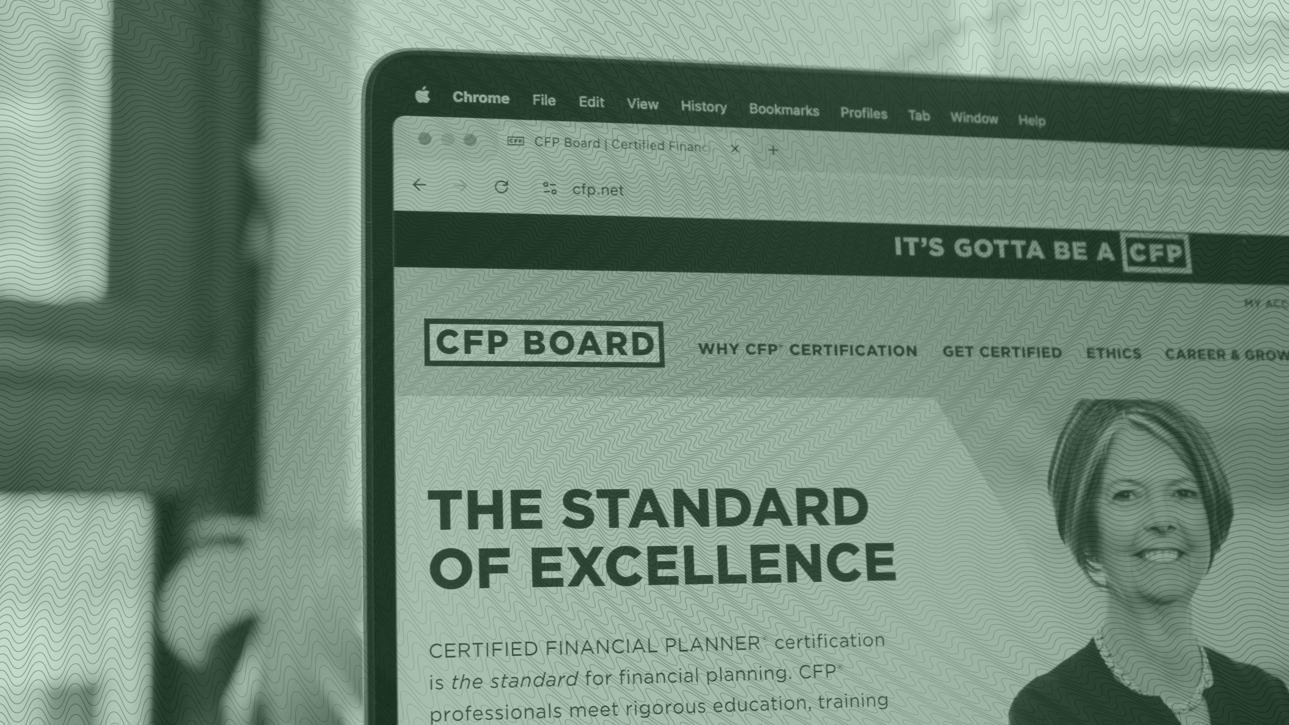 Photo of the CFP Board website