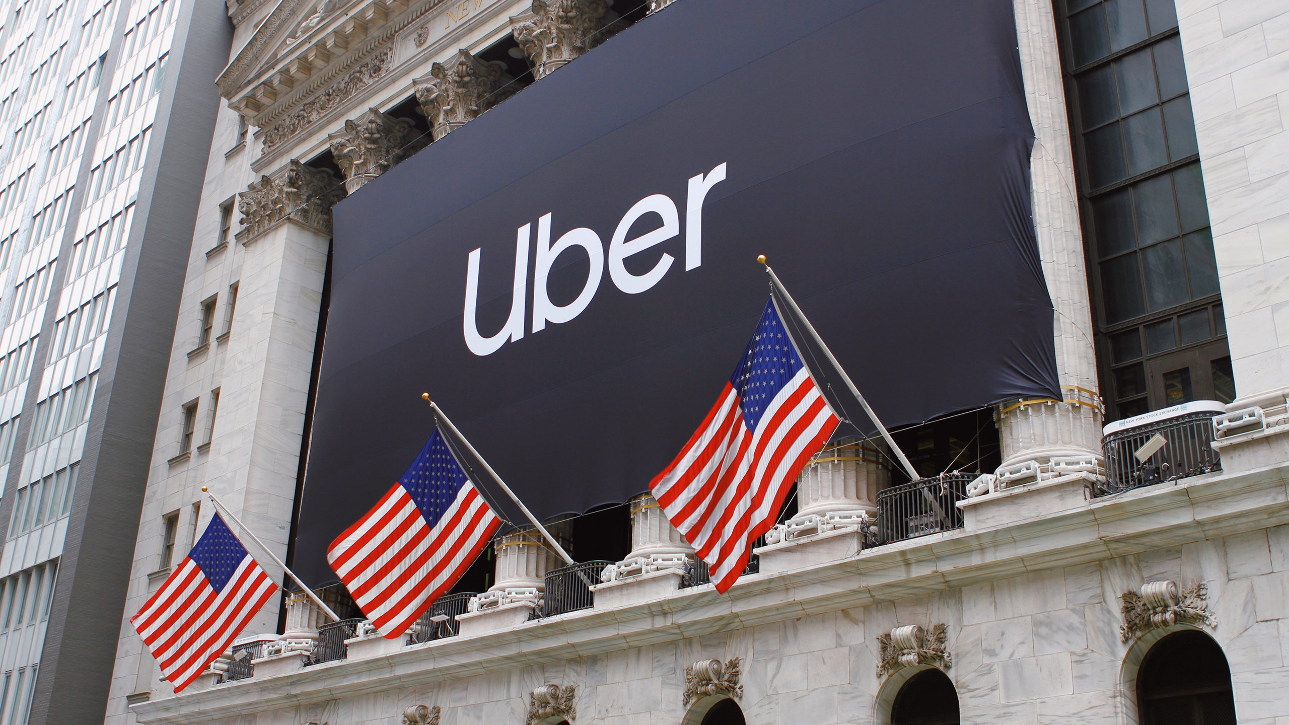 Photo of Uber at the New York Stock Exchange
