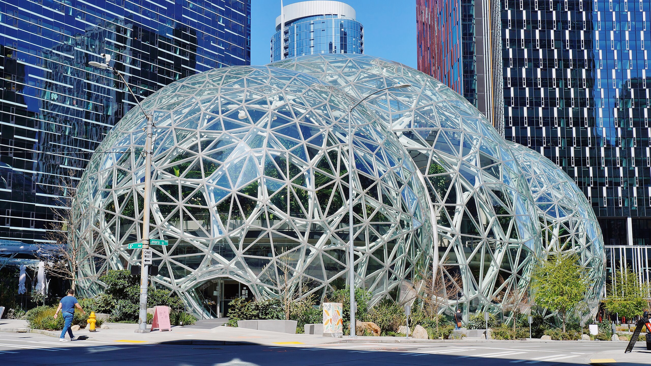 Photo of Amazon Spheres headquarters in Seattle