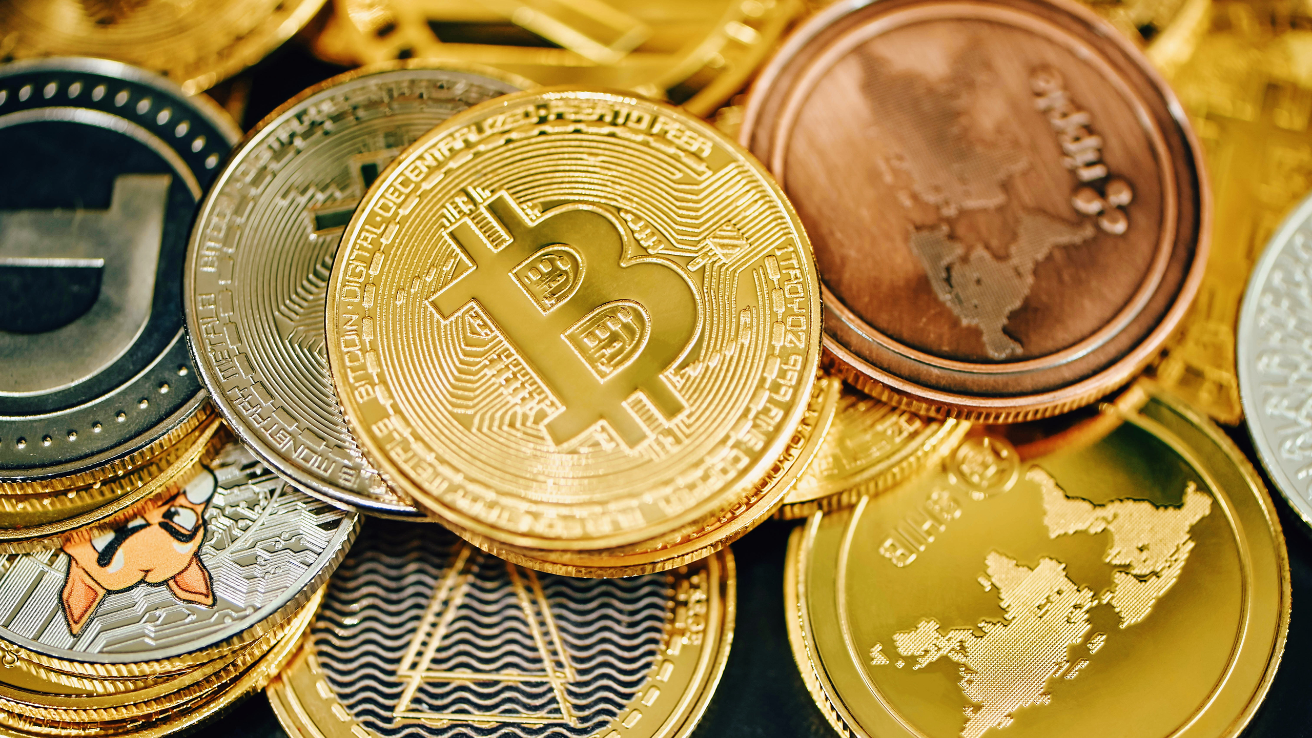 Photo of cryptocurrency coins