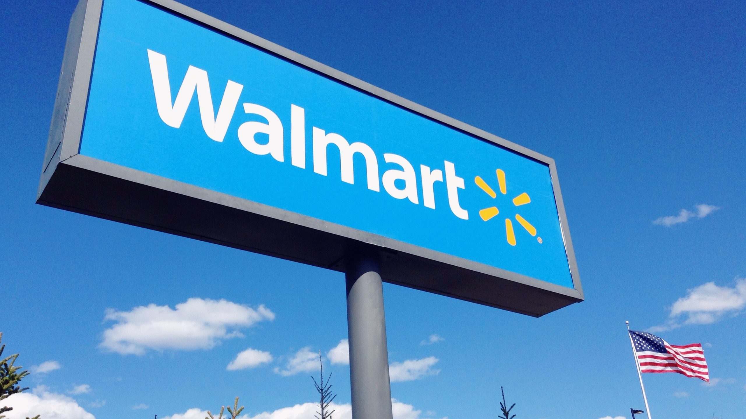 Photo of a Walmart store sign