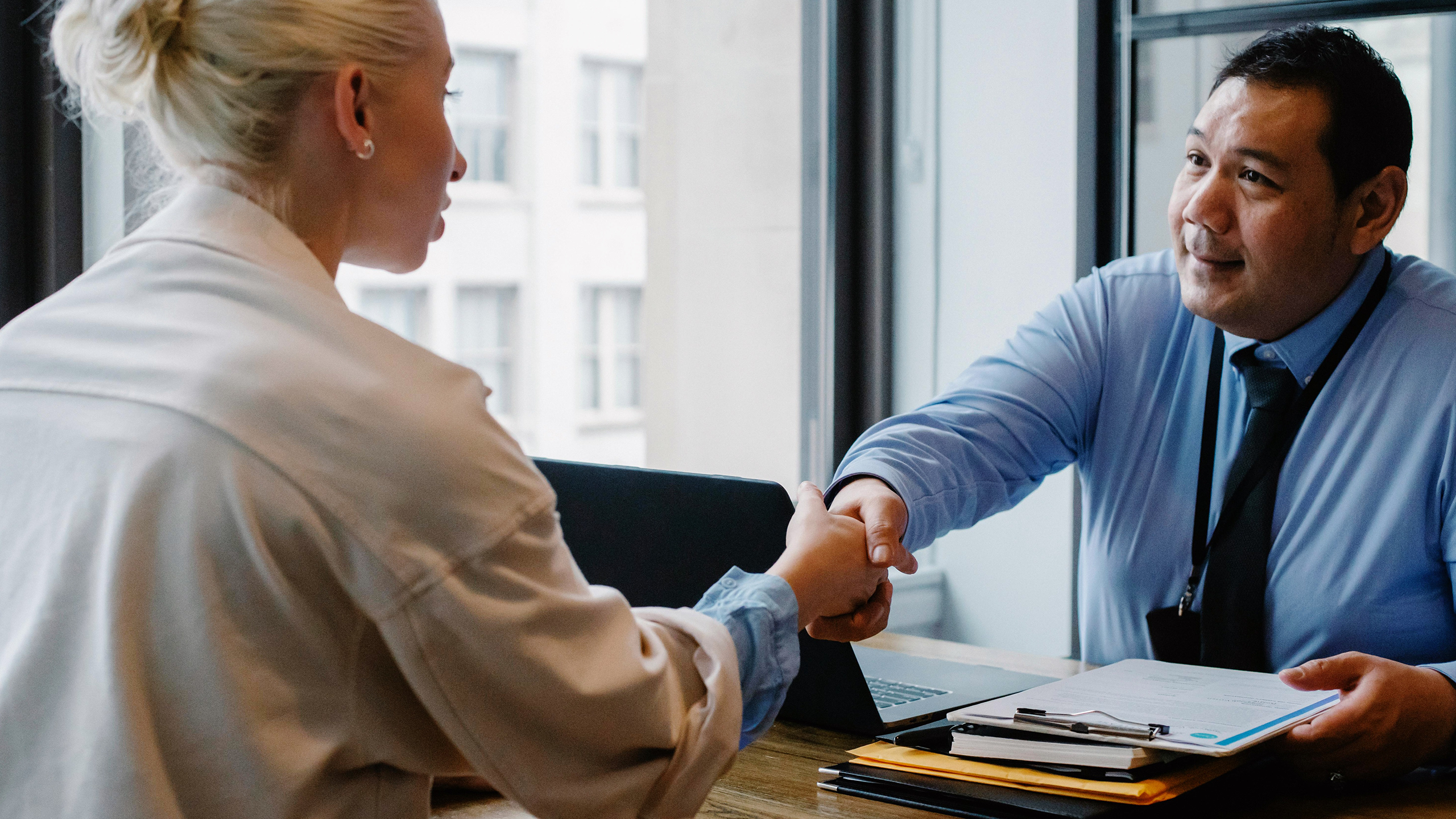 Photo of a hiring interview