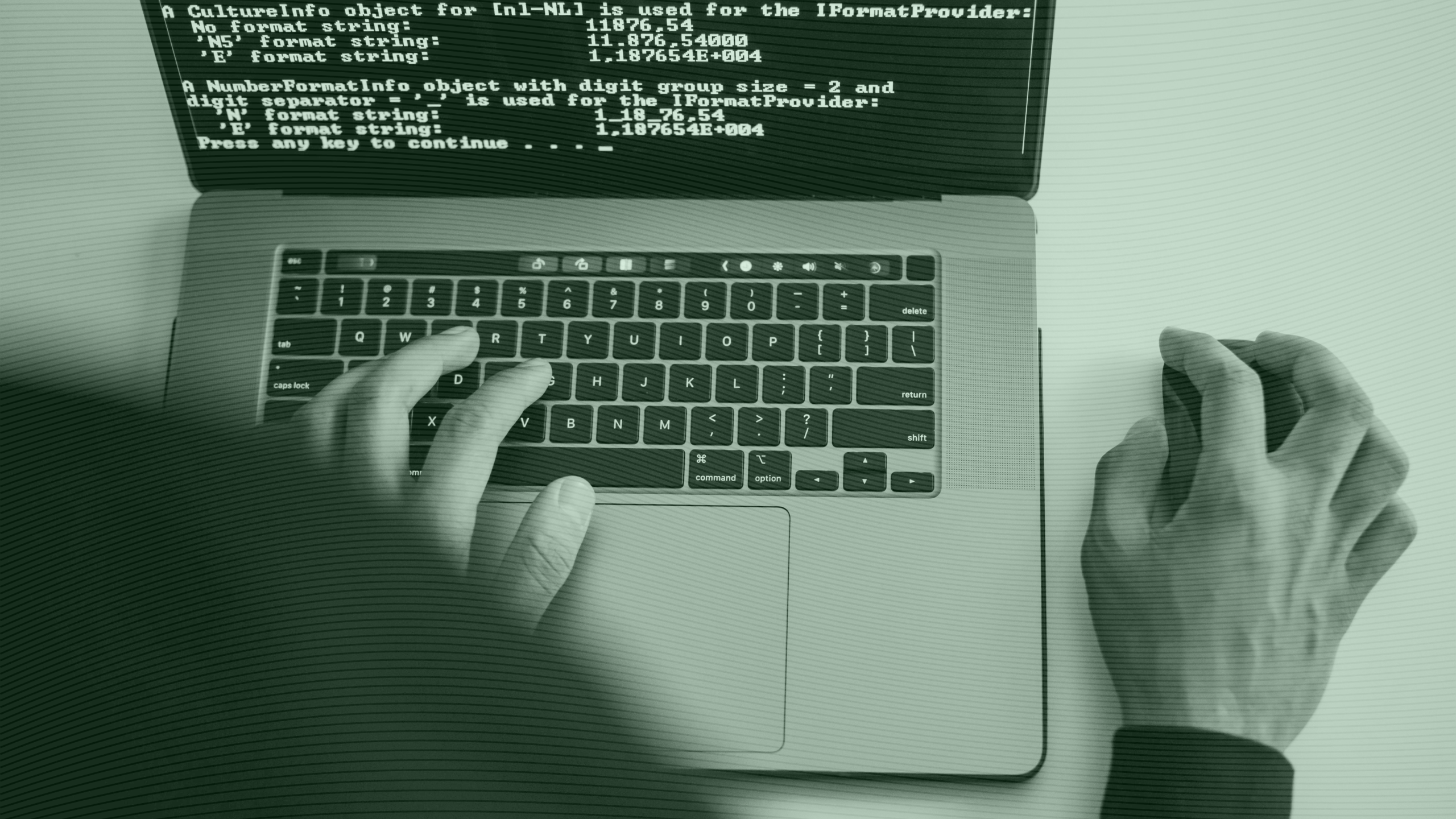 Photo of an AI programmer
