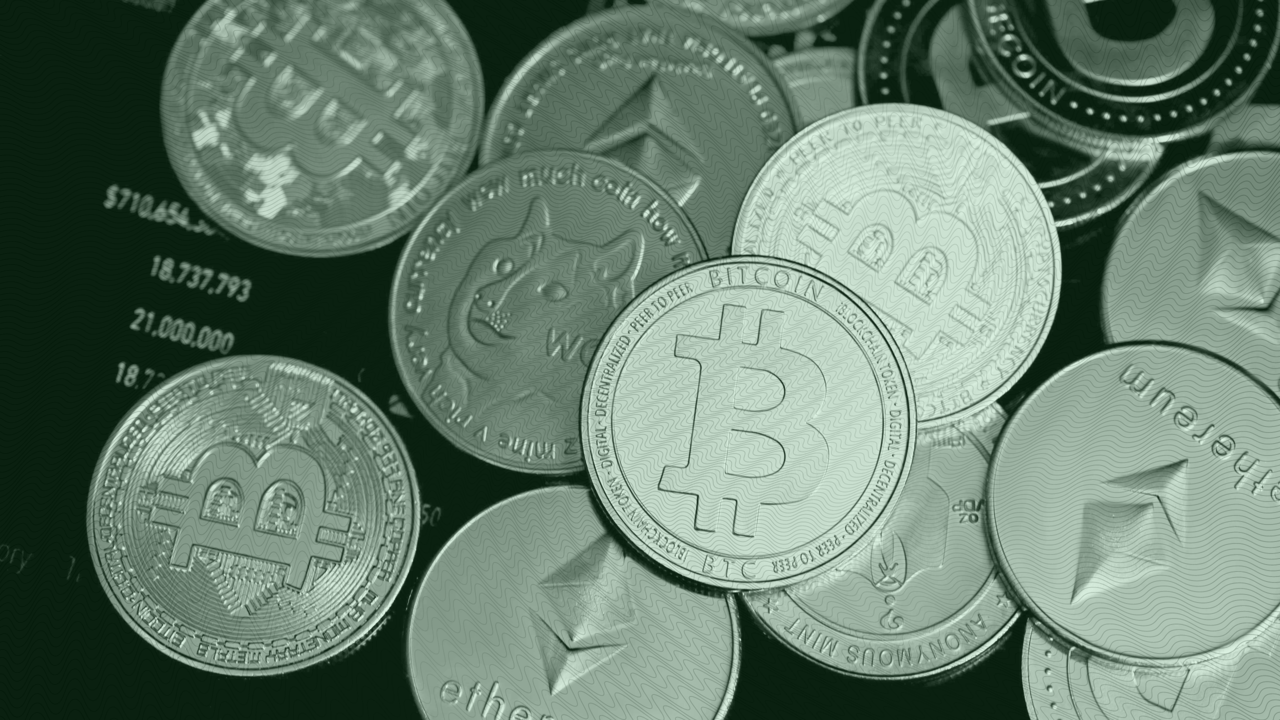 Photo of cryptocurrency coins