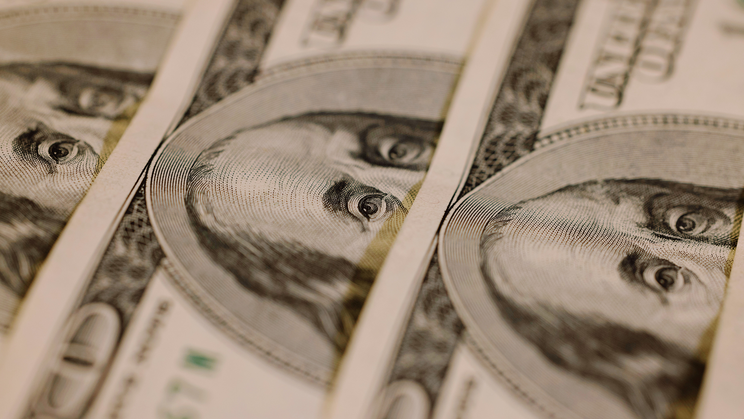 Photo of US hundred dollar bills