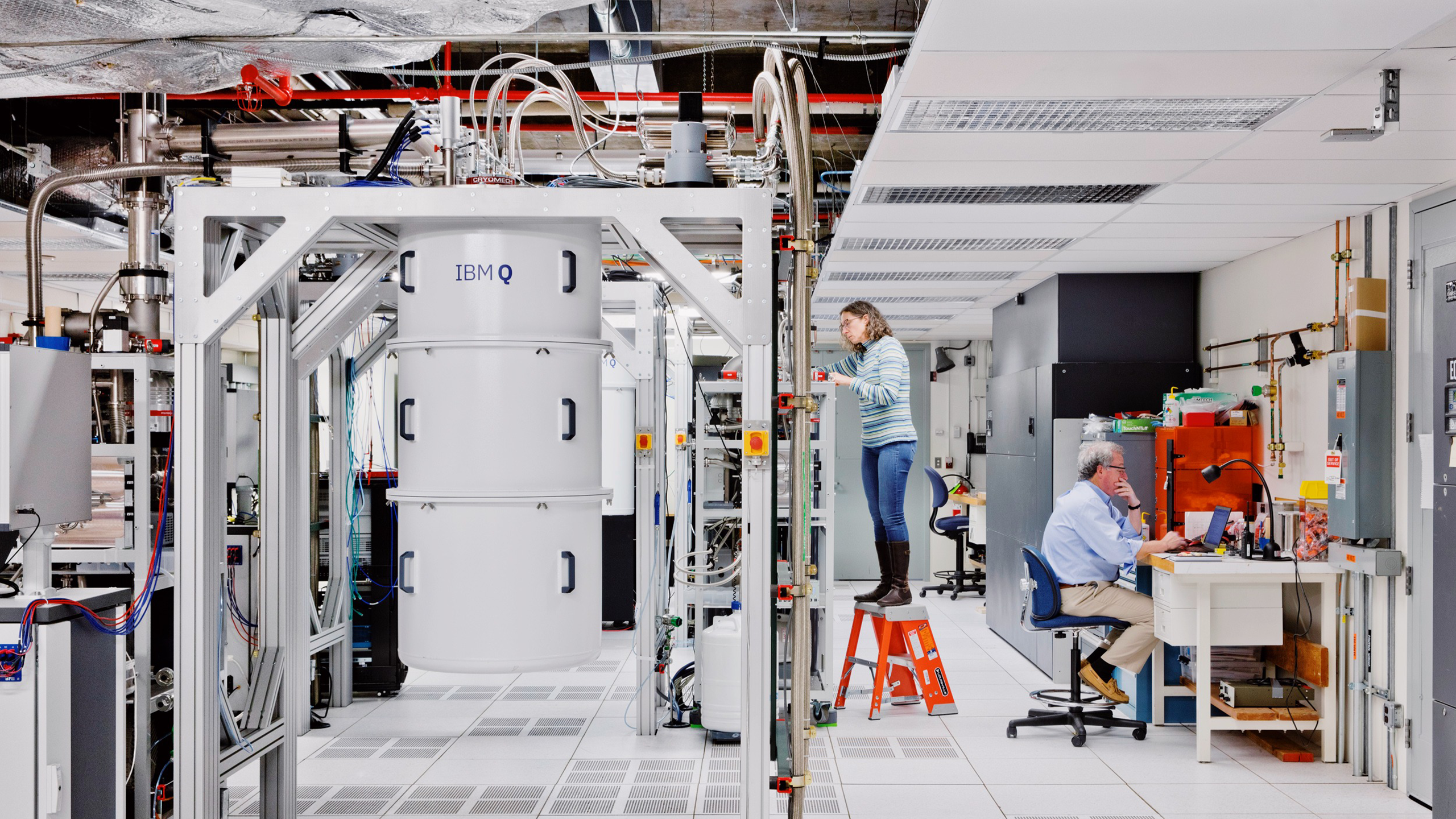Photo of IBM's quantum computer