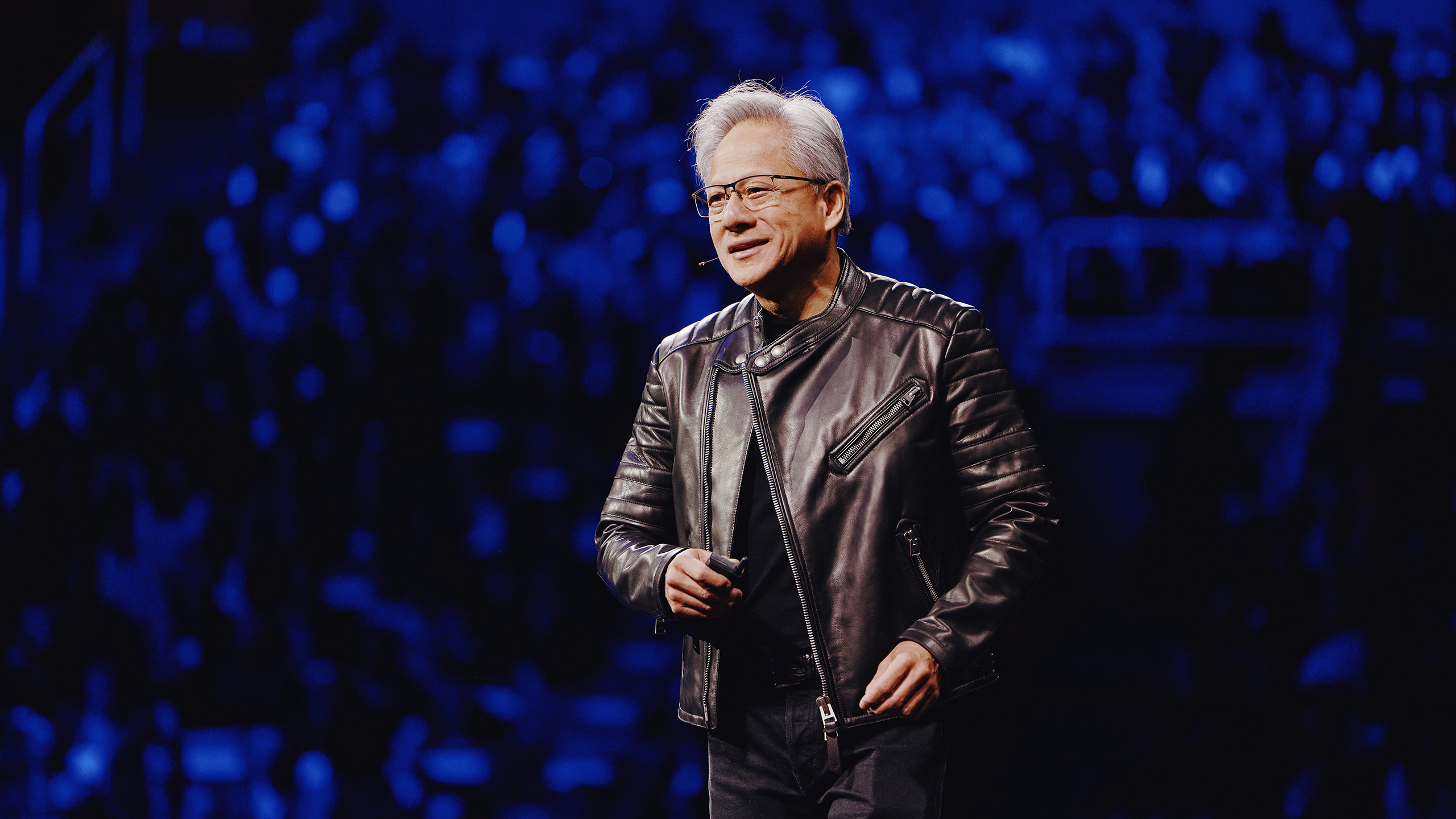 Photo of Nvidia CEO Jensen Huang at Nvidia's 2025 GTC Keynote