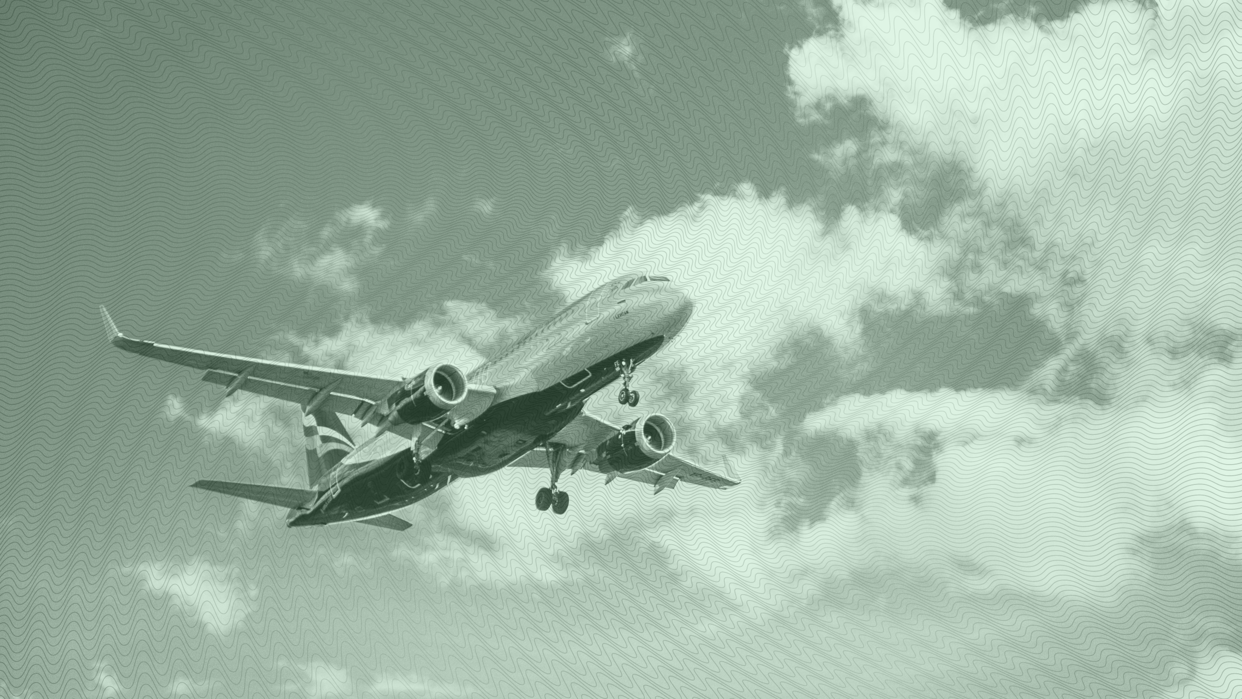 Photo of a plane taking off