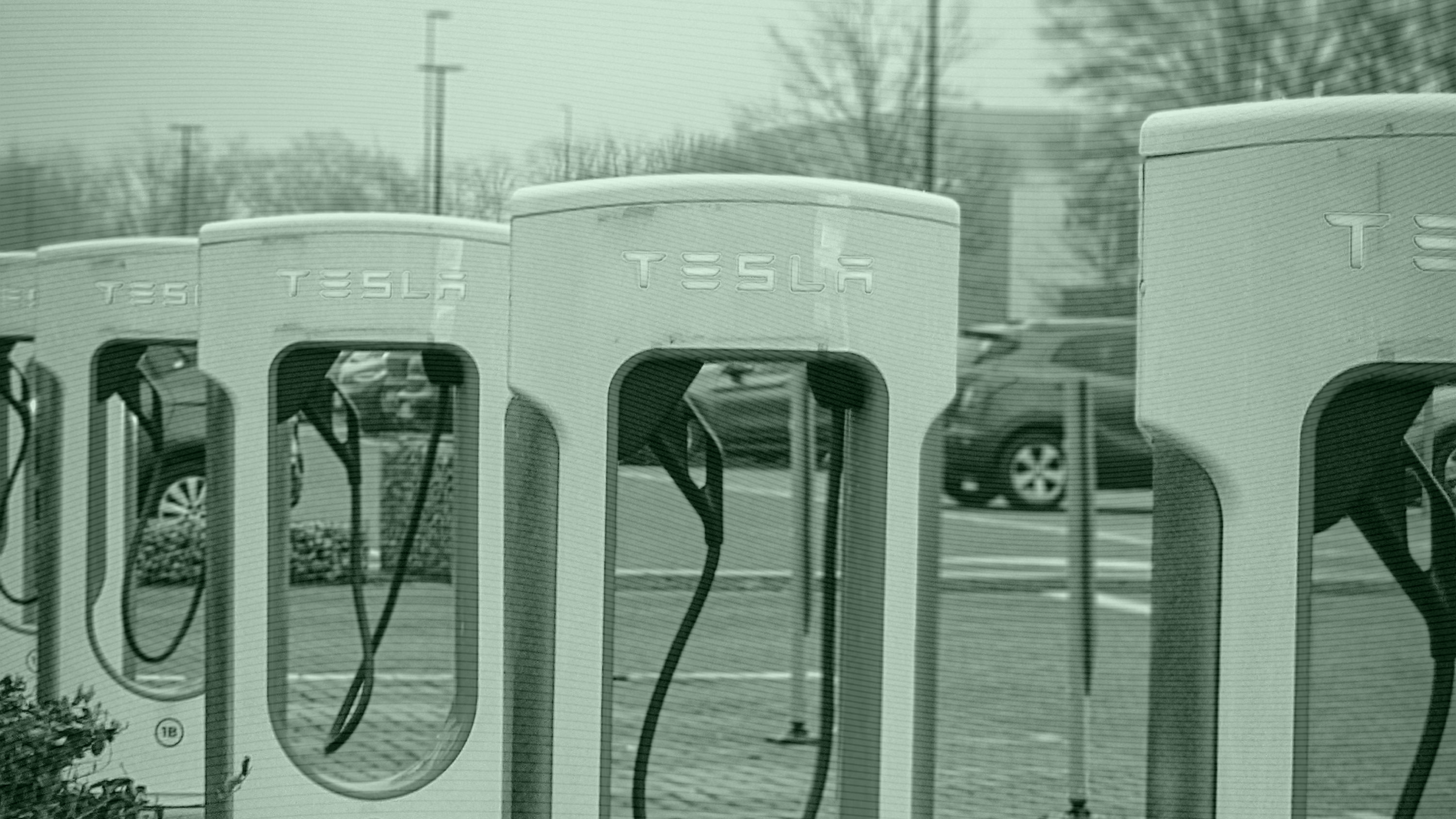 Photo of Tesla chargers