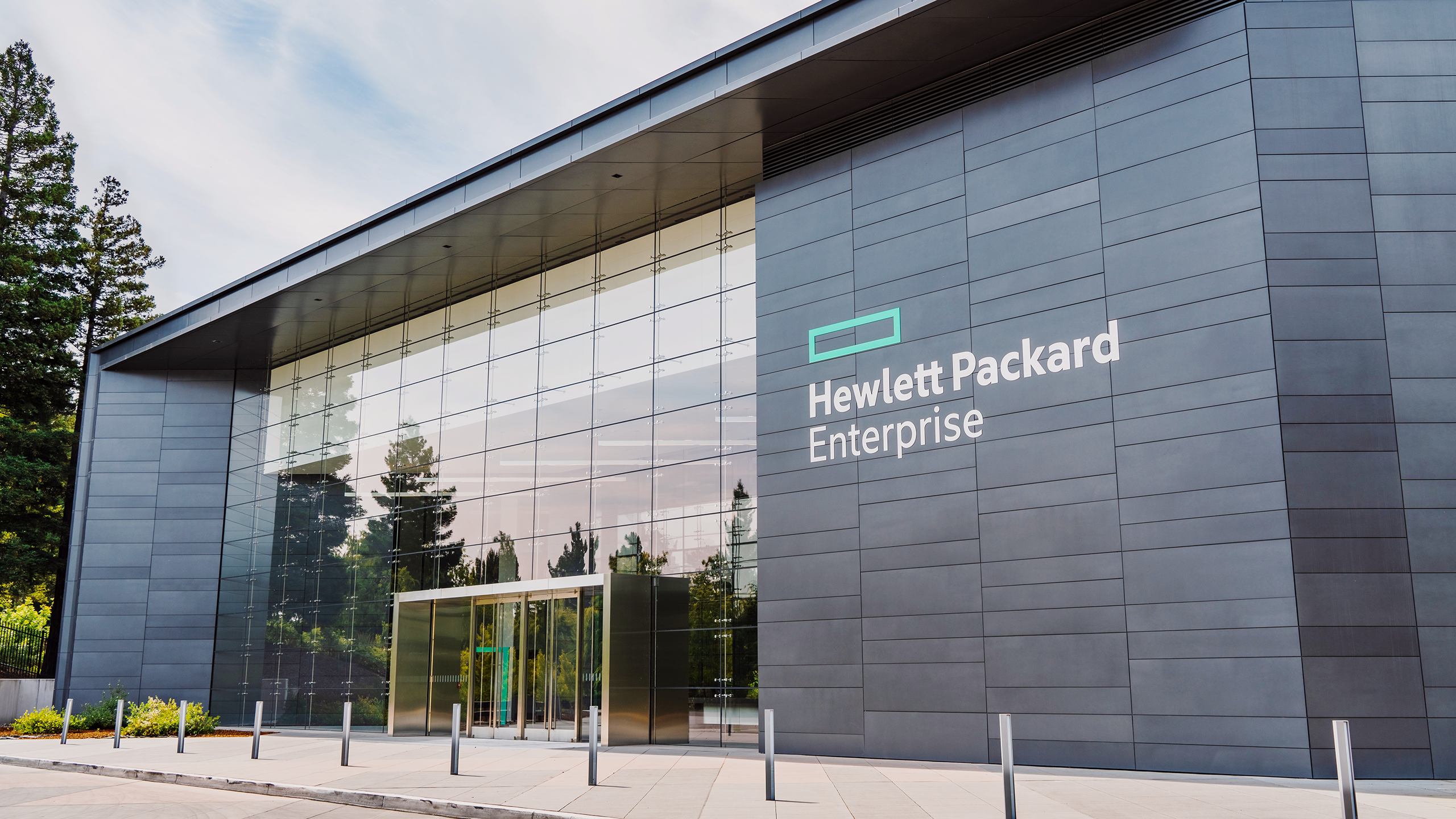 Photo of a Hewlett Packard Enterprise building