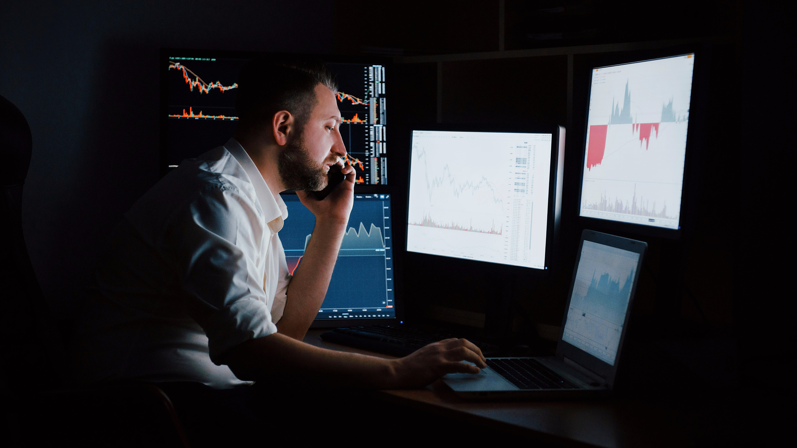Photo of a stock trader