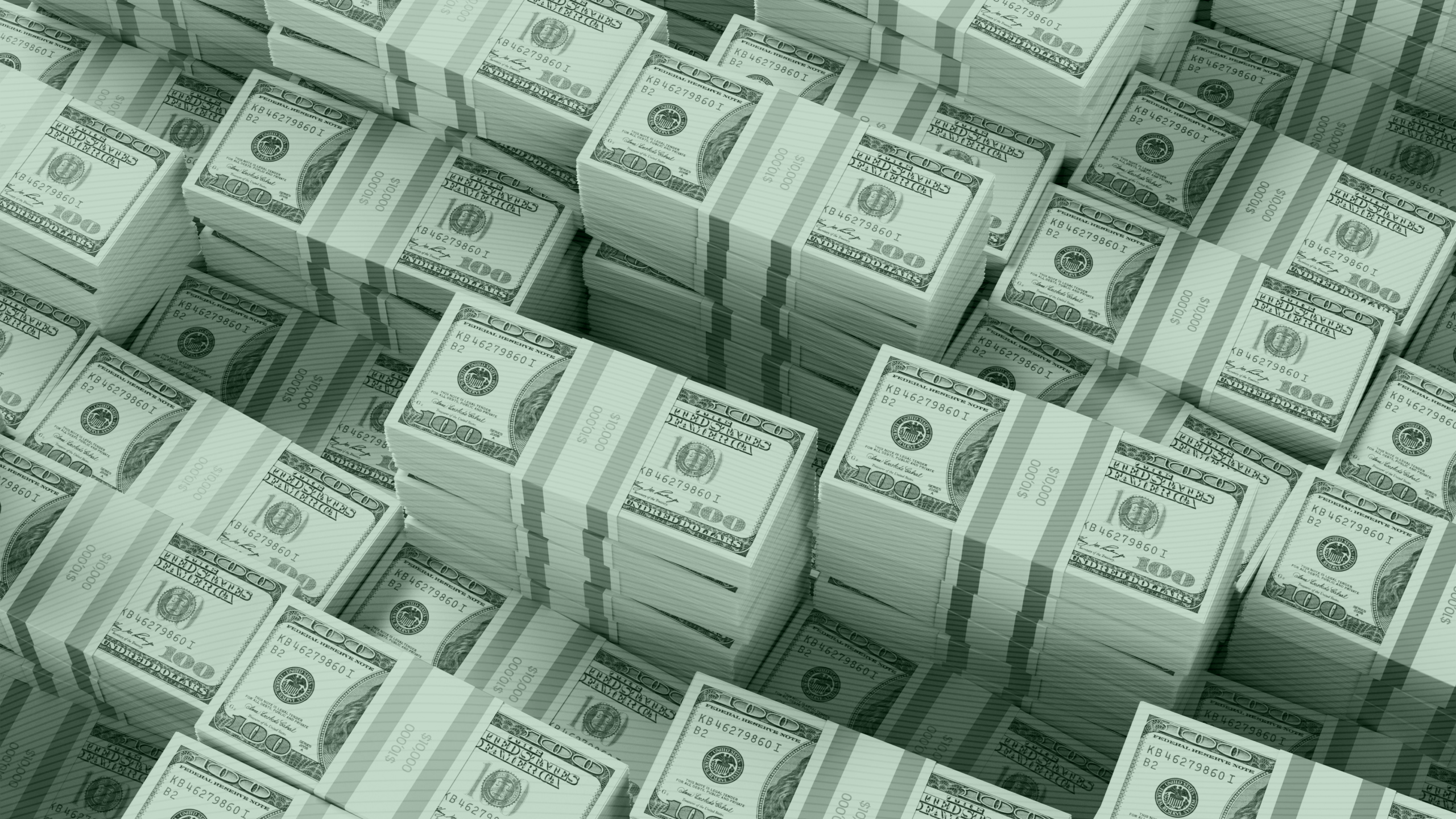 Photo of piles of money