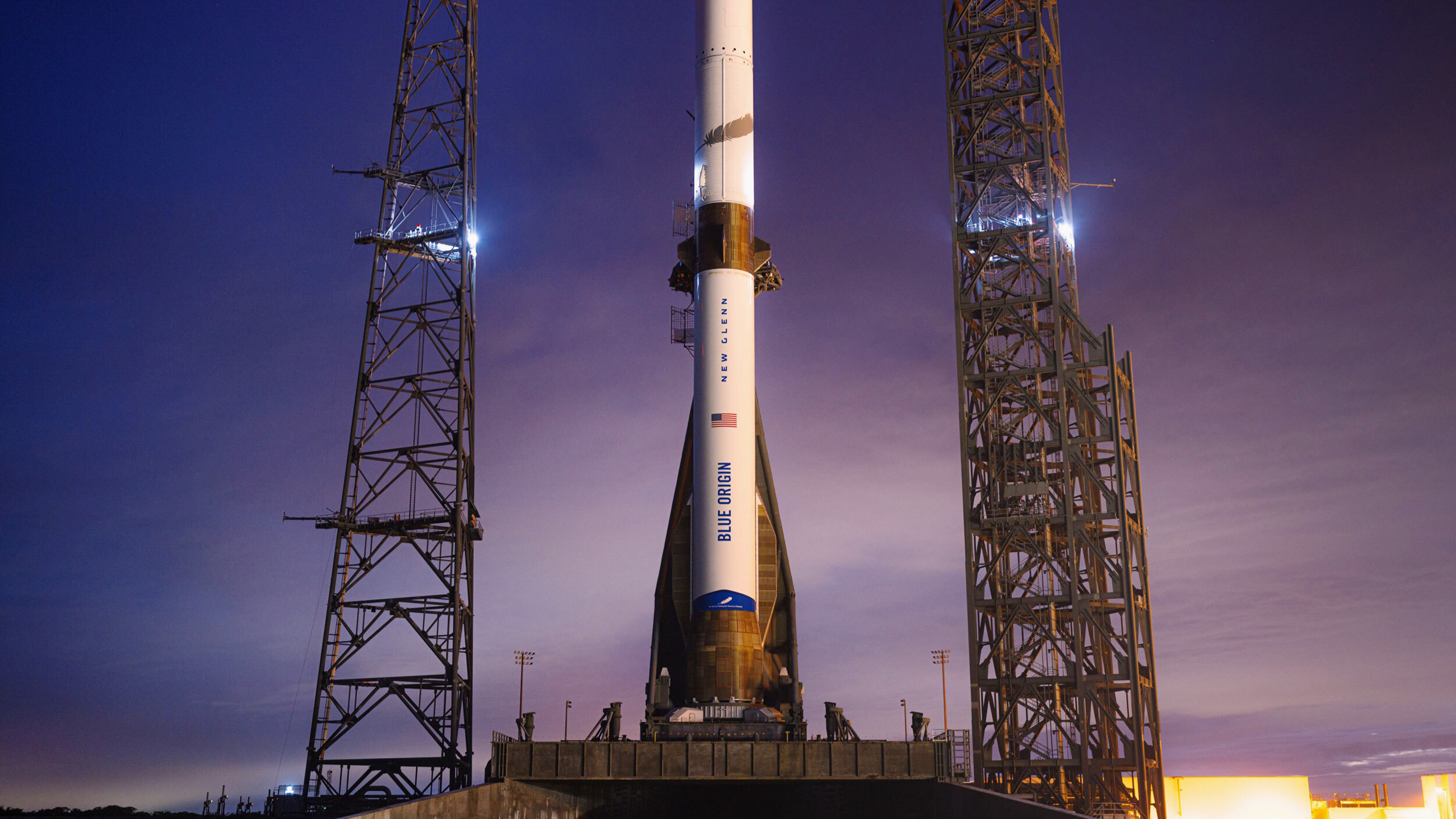 Photo of a Blue Origin rocket