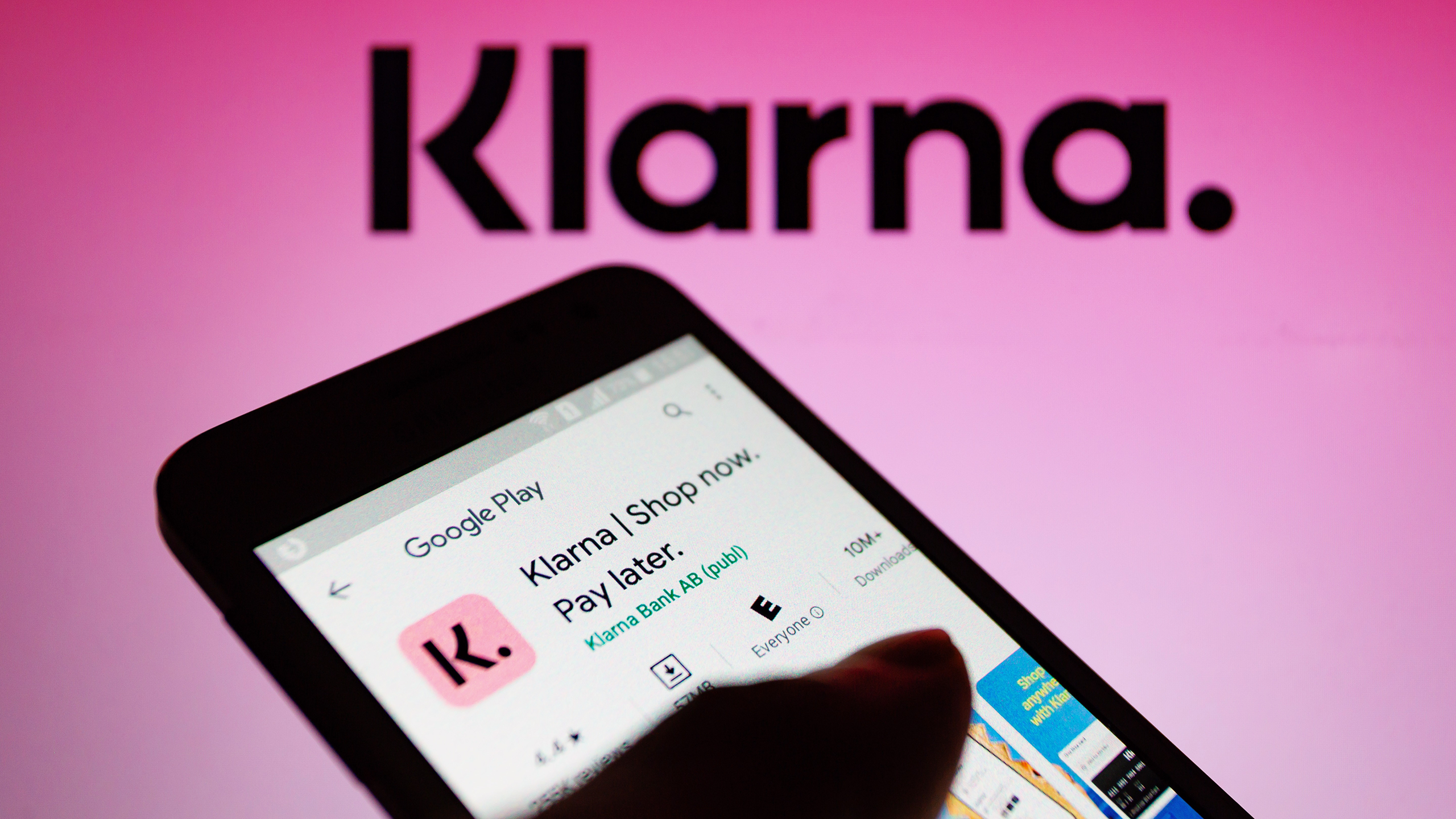 Photo of the Klarna app