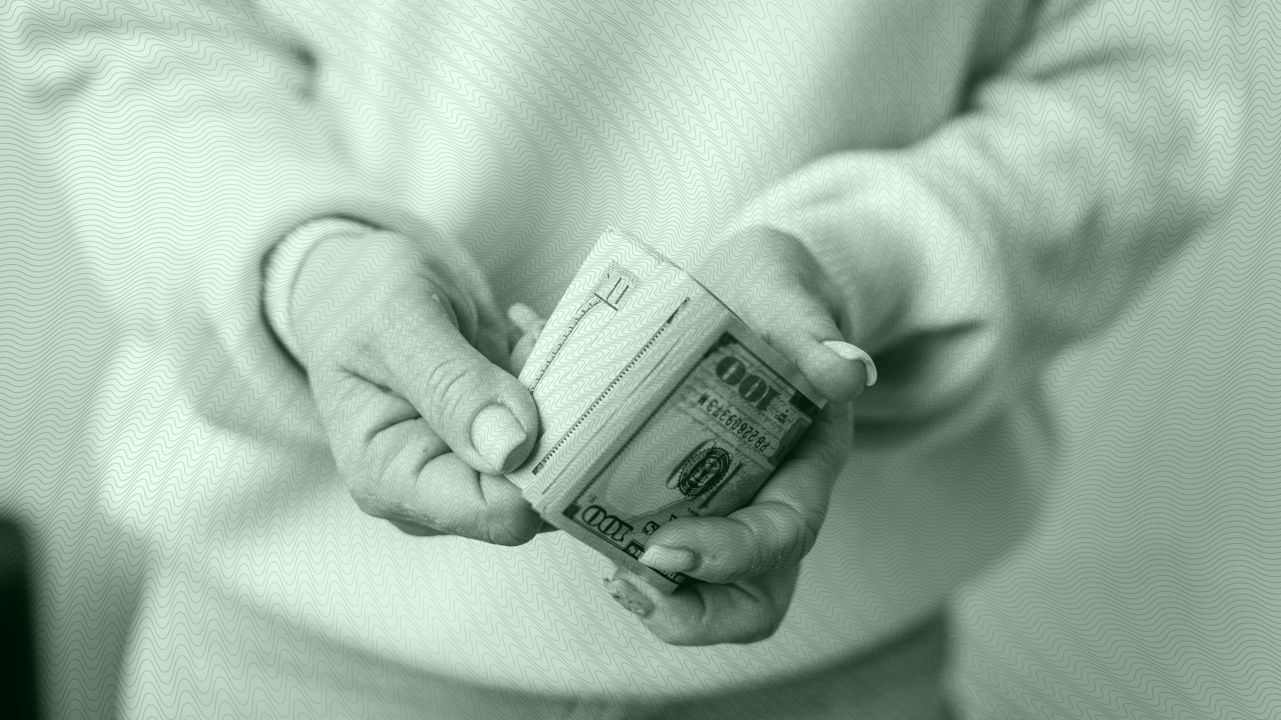 Photo of a person counting money