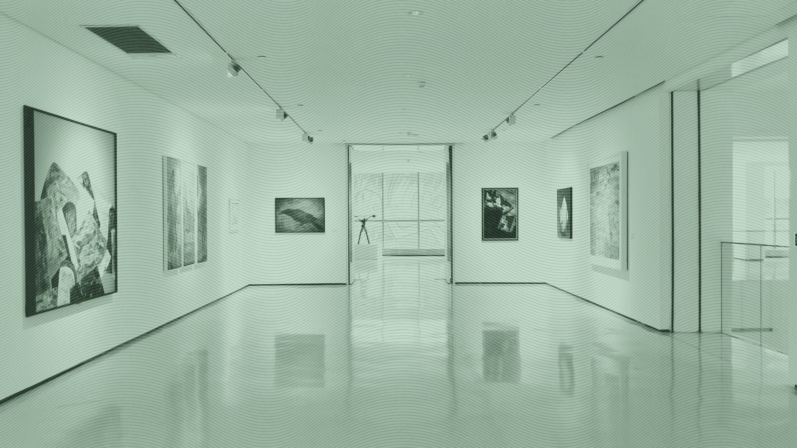An art gallery.