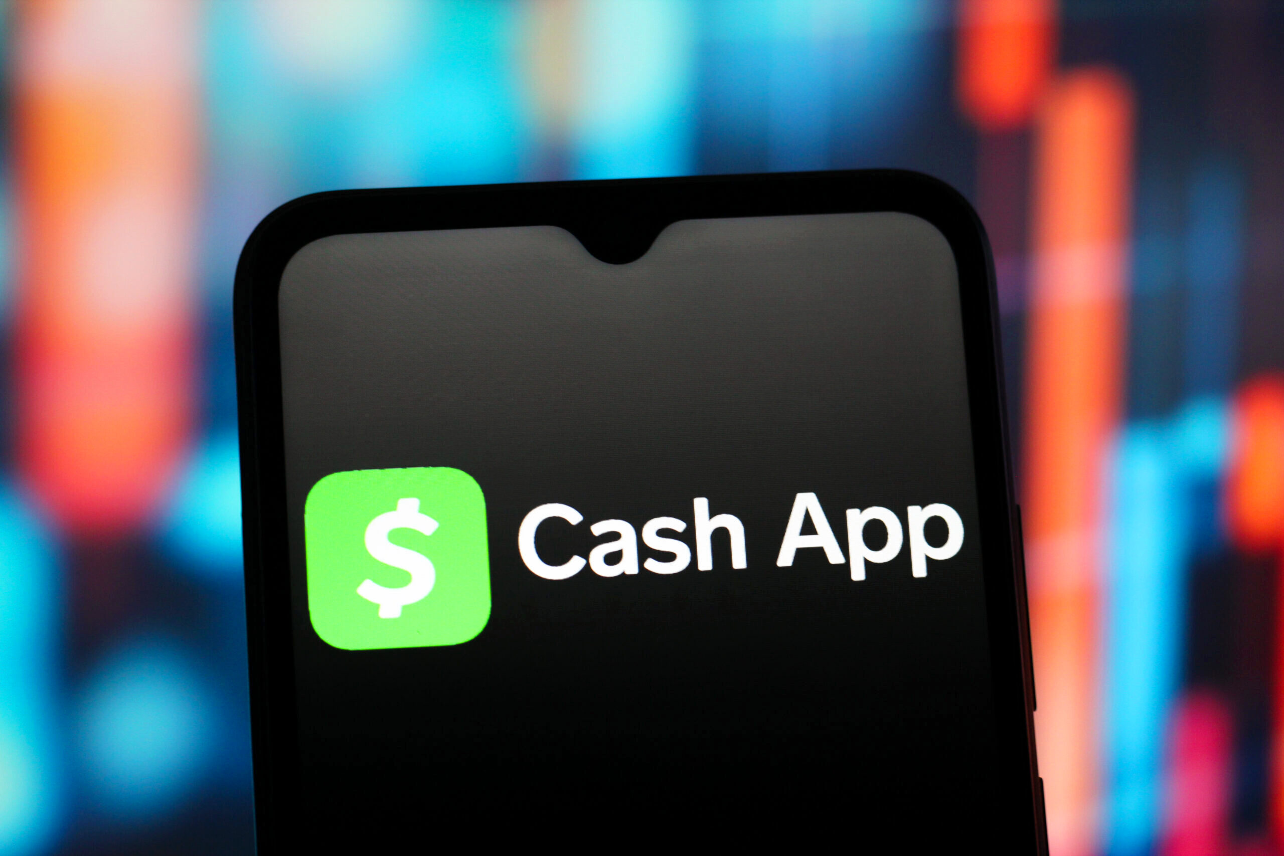 Photo of a smartphone using Cash App.