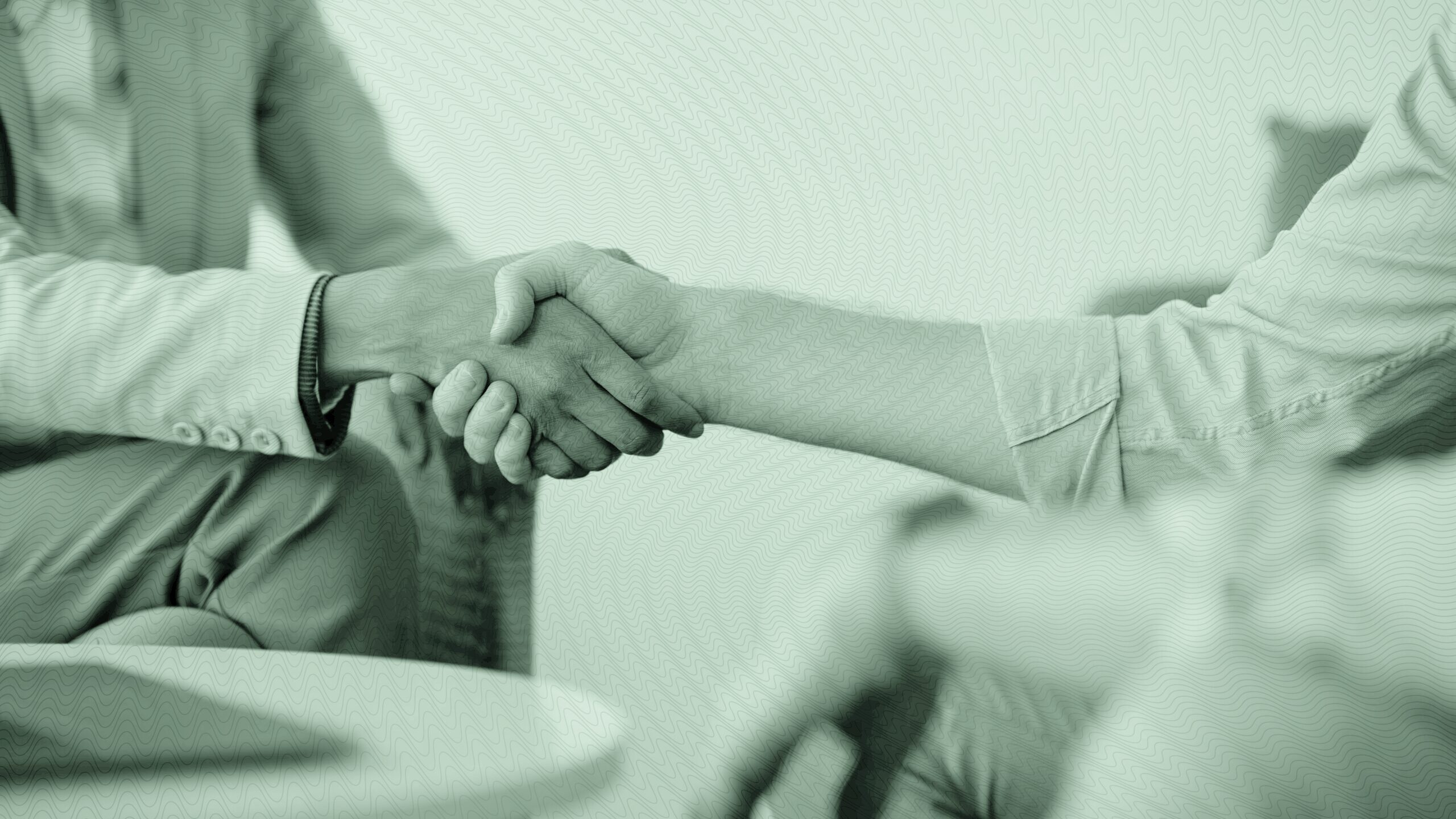 People shaking hands.