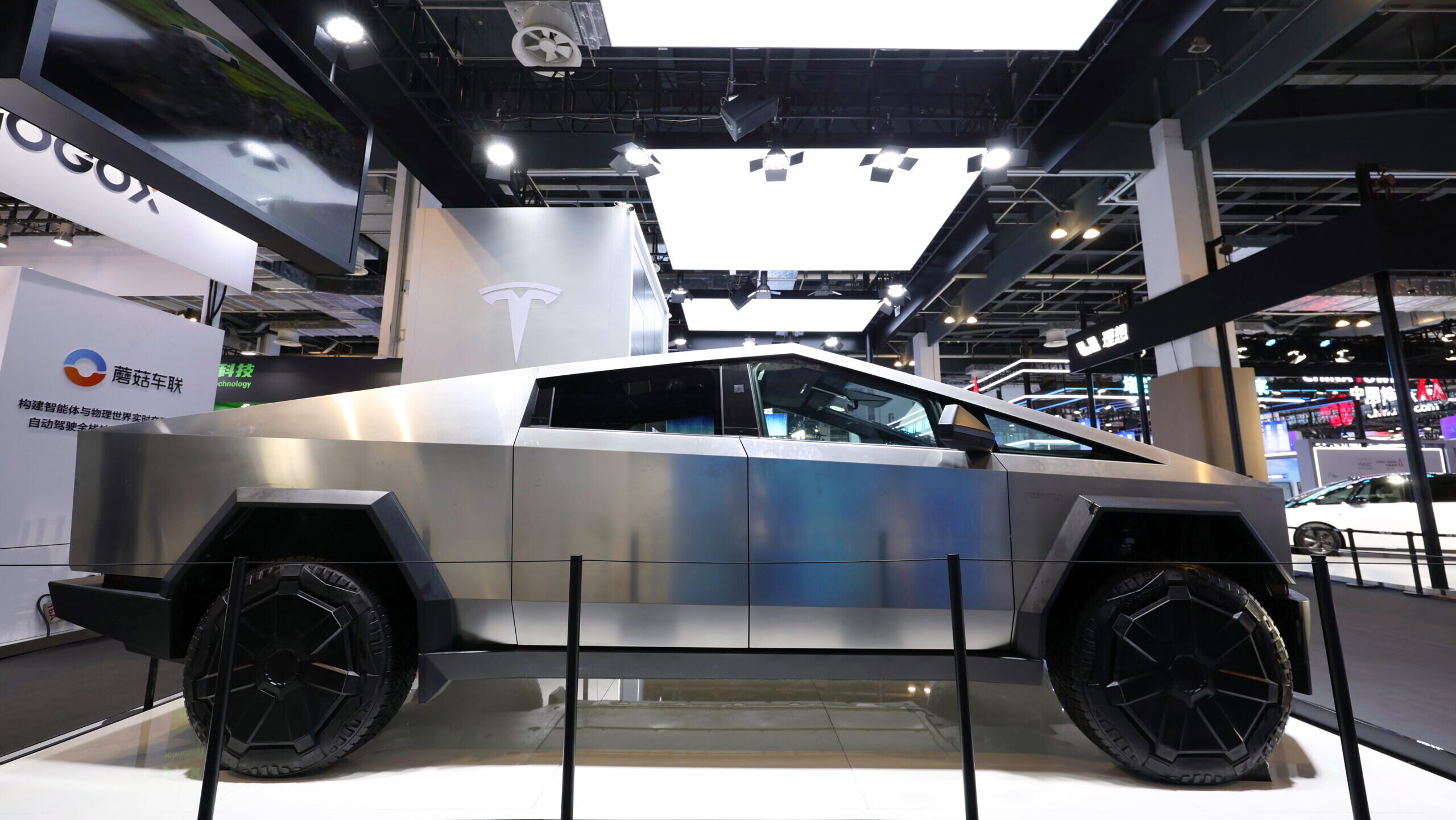 Photo of a Tesla Cybertruck.