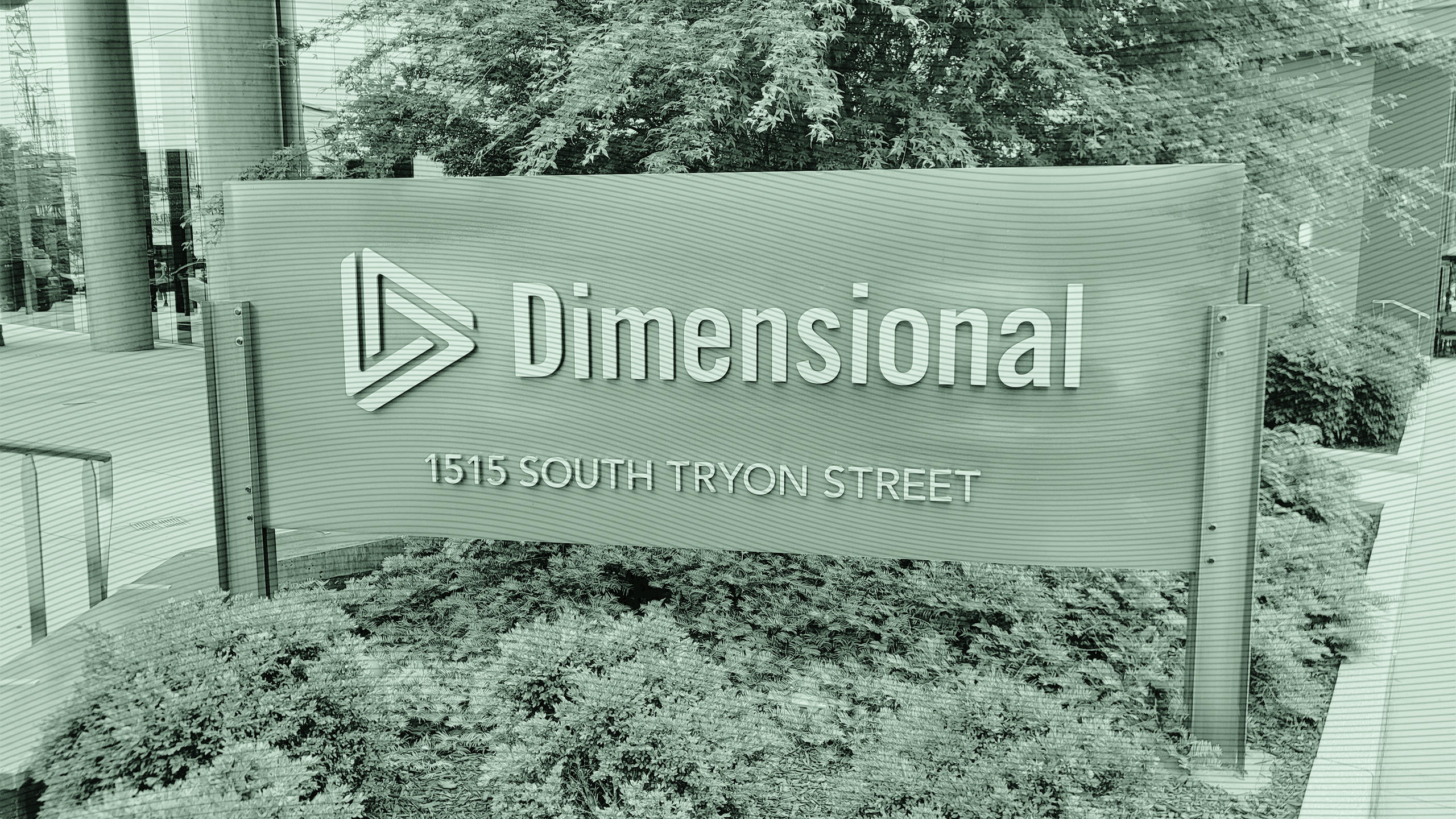 Photo of a Dimensional Fund Advisors building sign