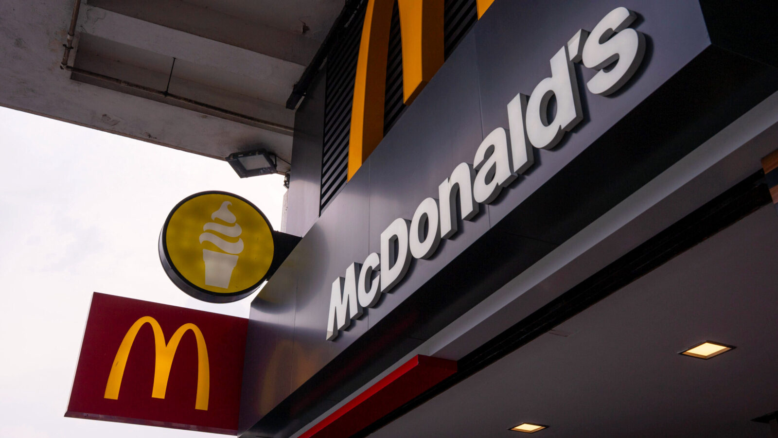 Photo of a McDonald's.