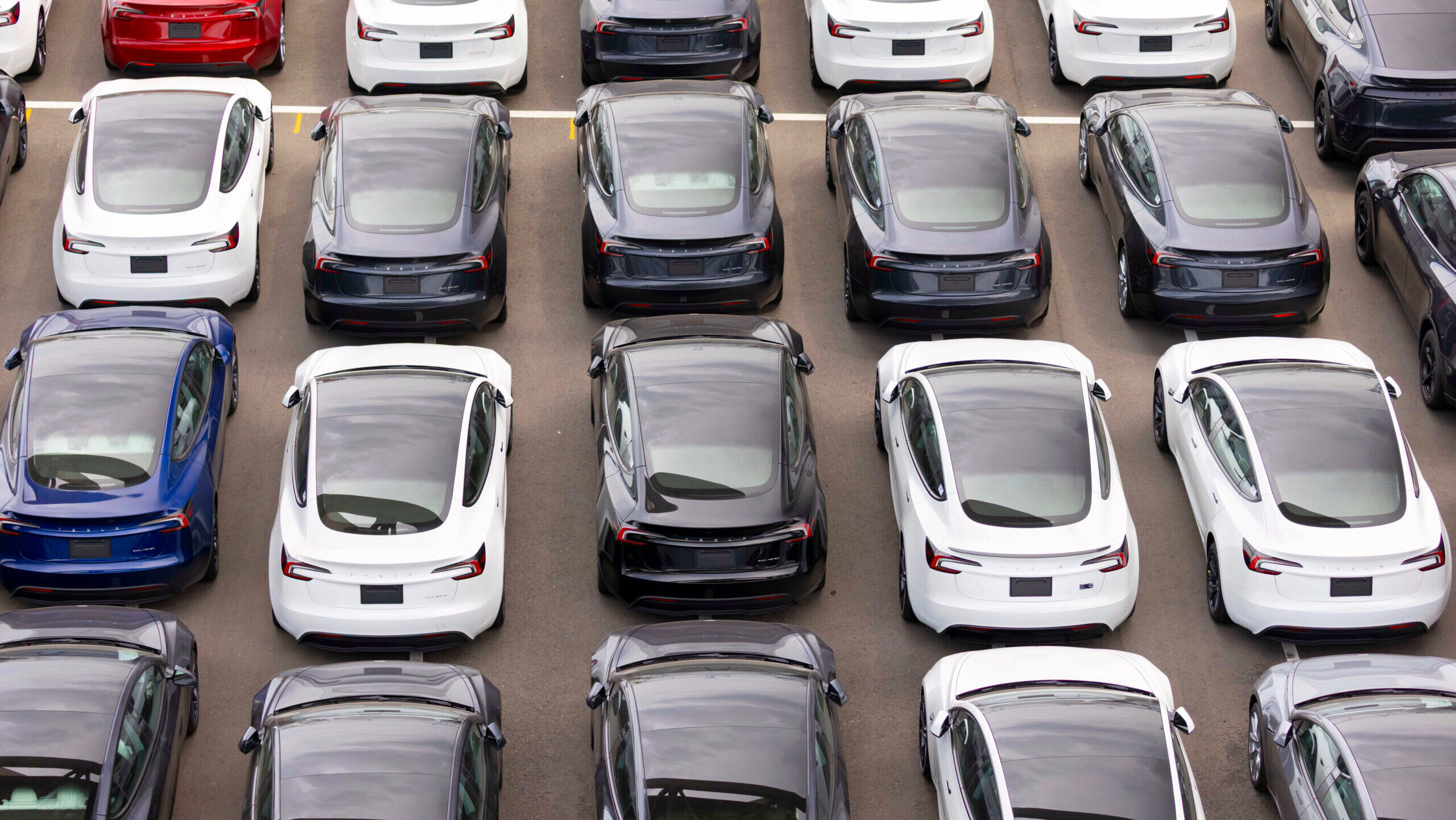 Image of Tesla cars