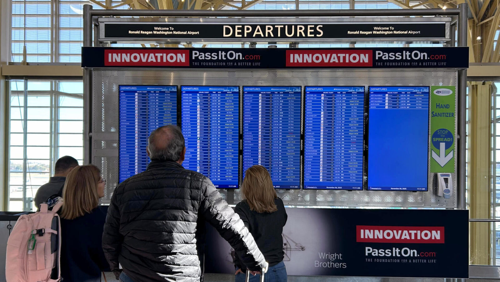 Photo of people in an airport.