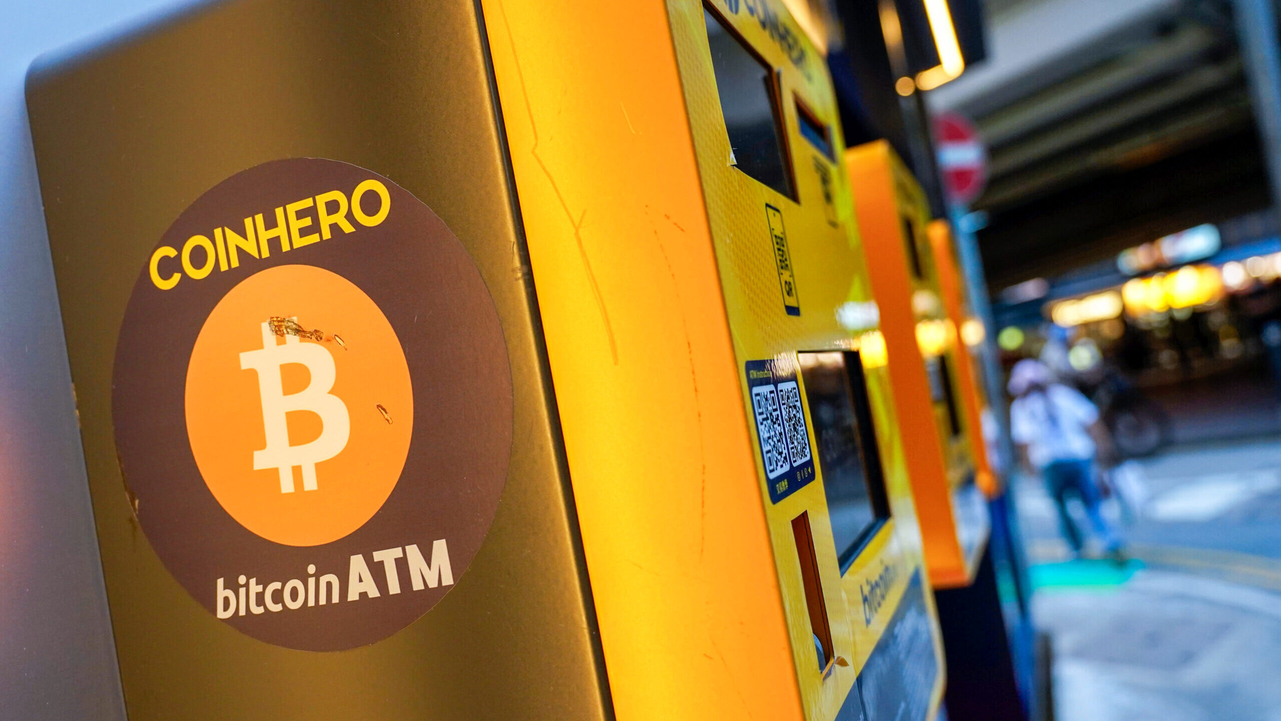 Photo of a Coinhero bitcoin ATM.