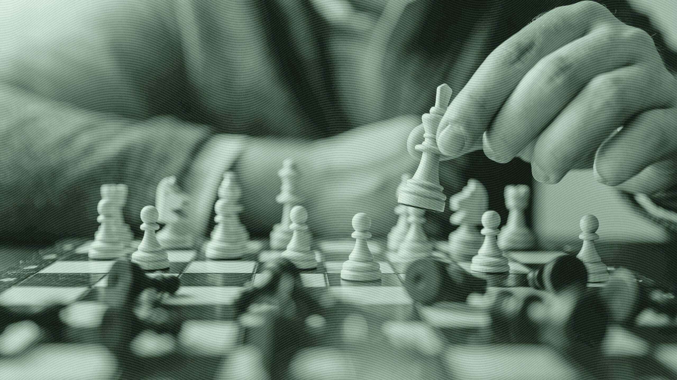 a person playing chess.