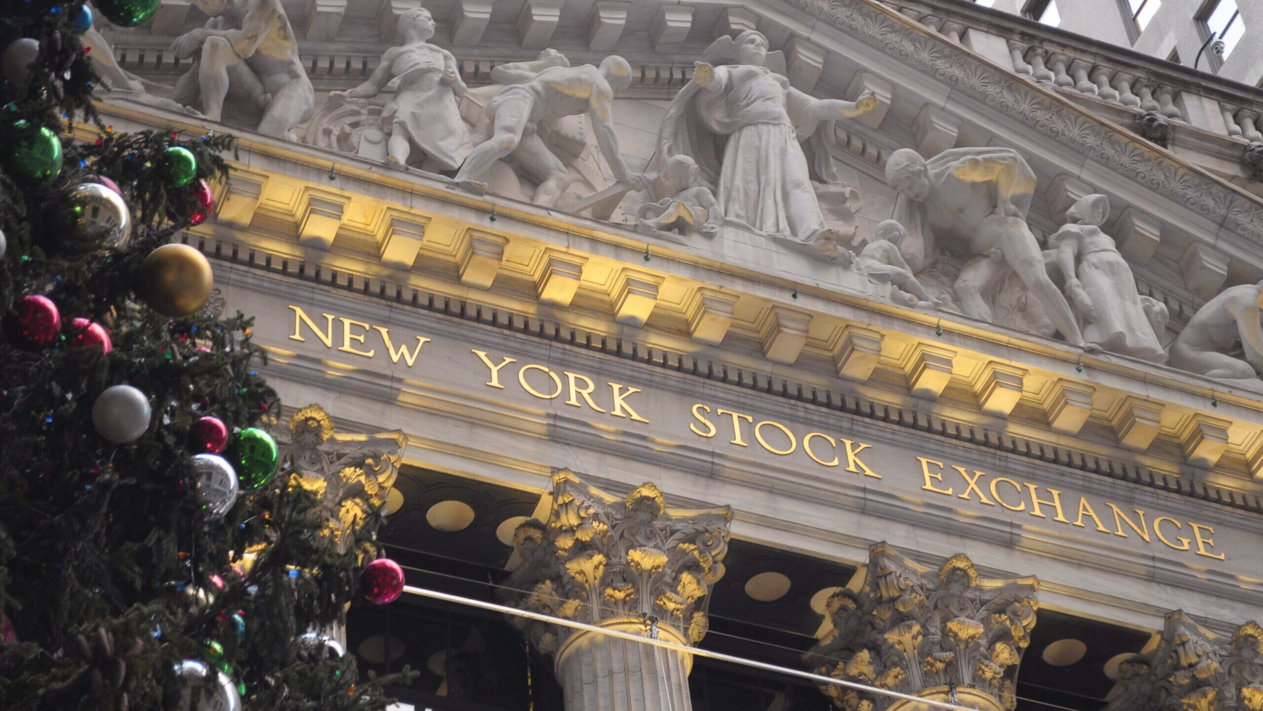 Photo of the New York Stock Exchange.