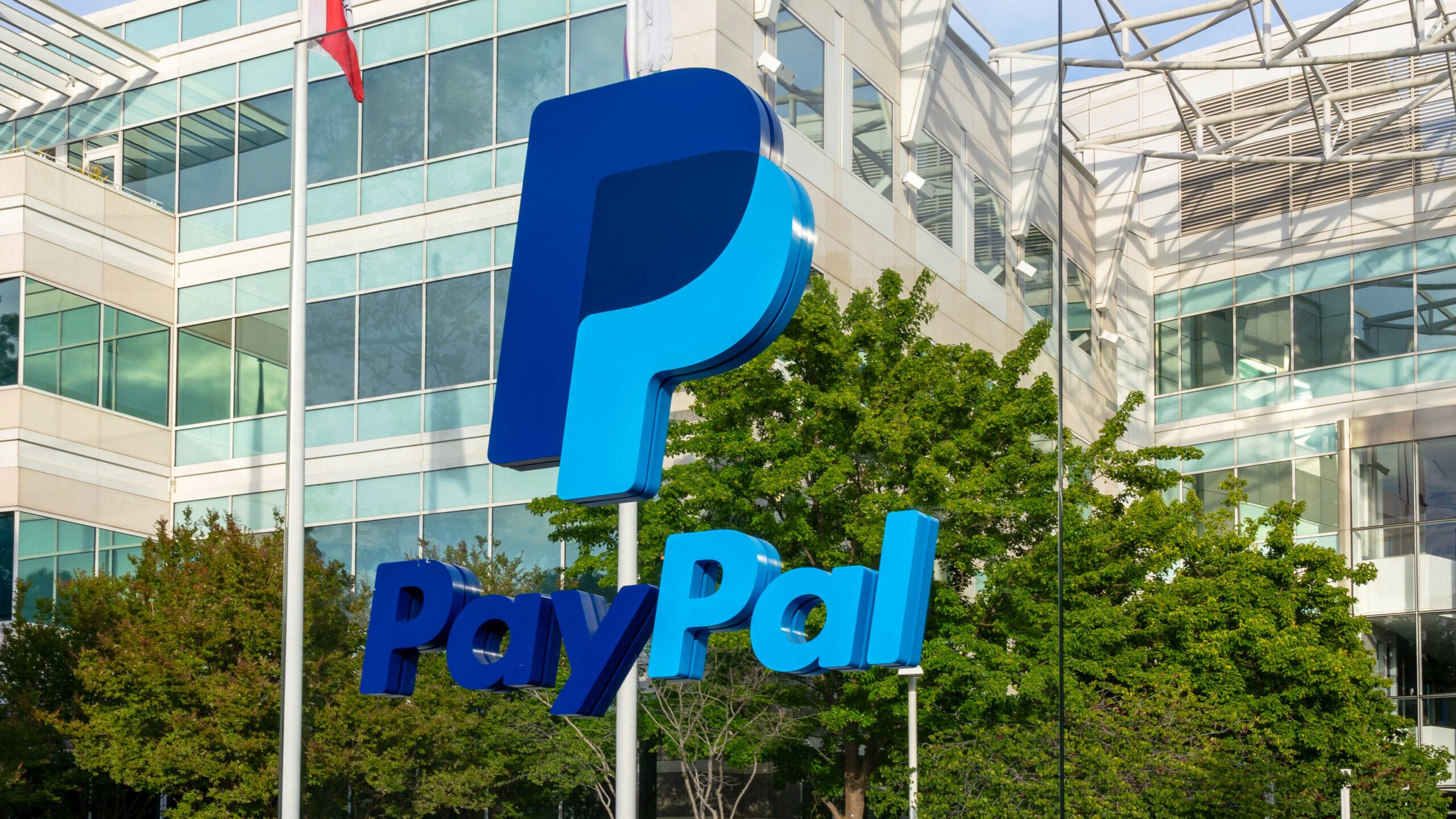 Photo of the PayPal headquarters in San Jose, California.