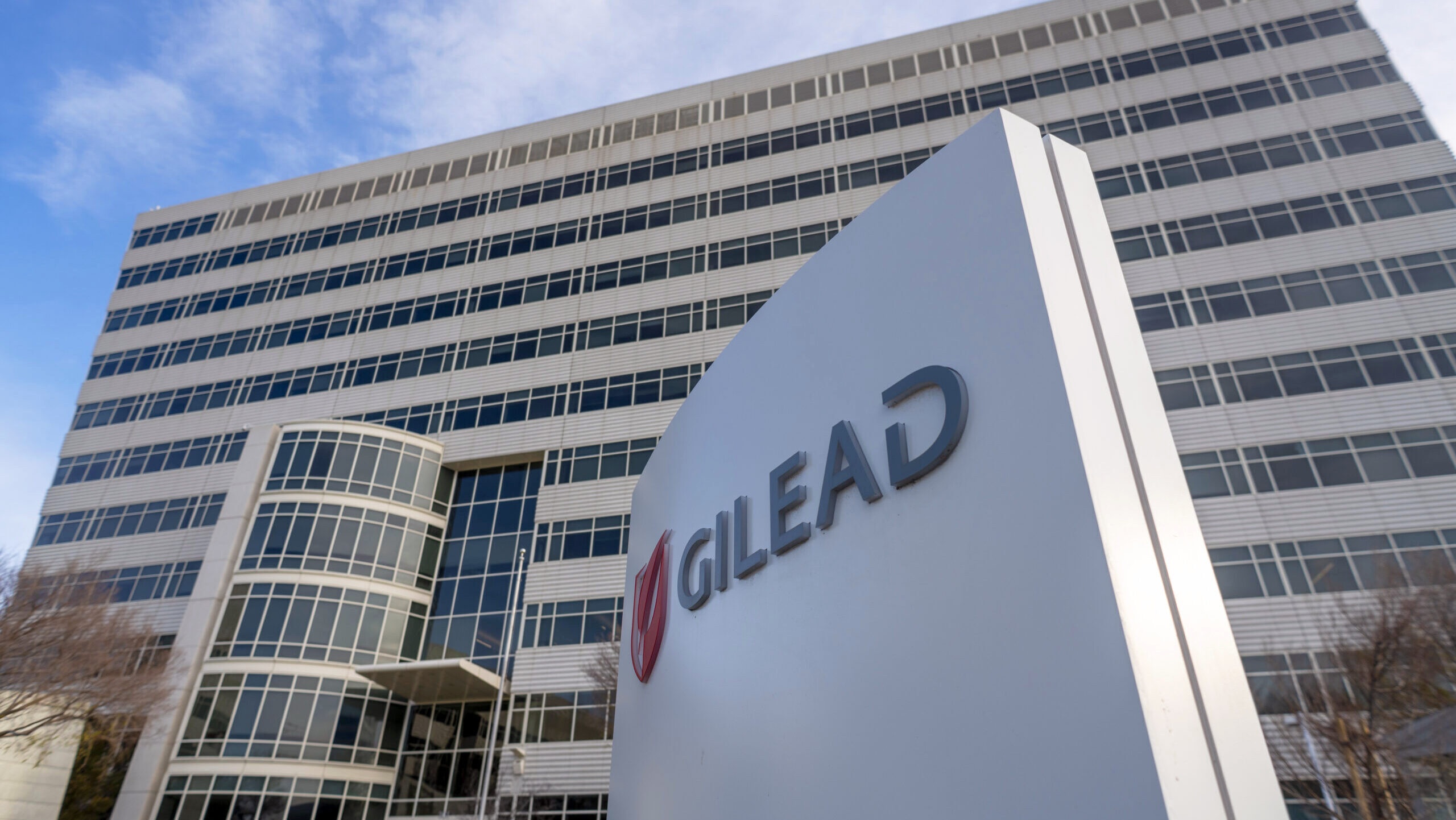 Photo of the Gilead headquarters building.