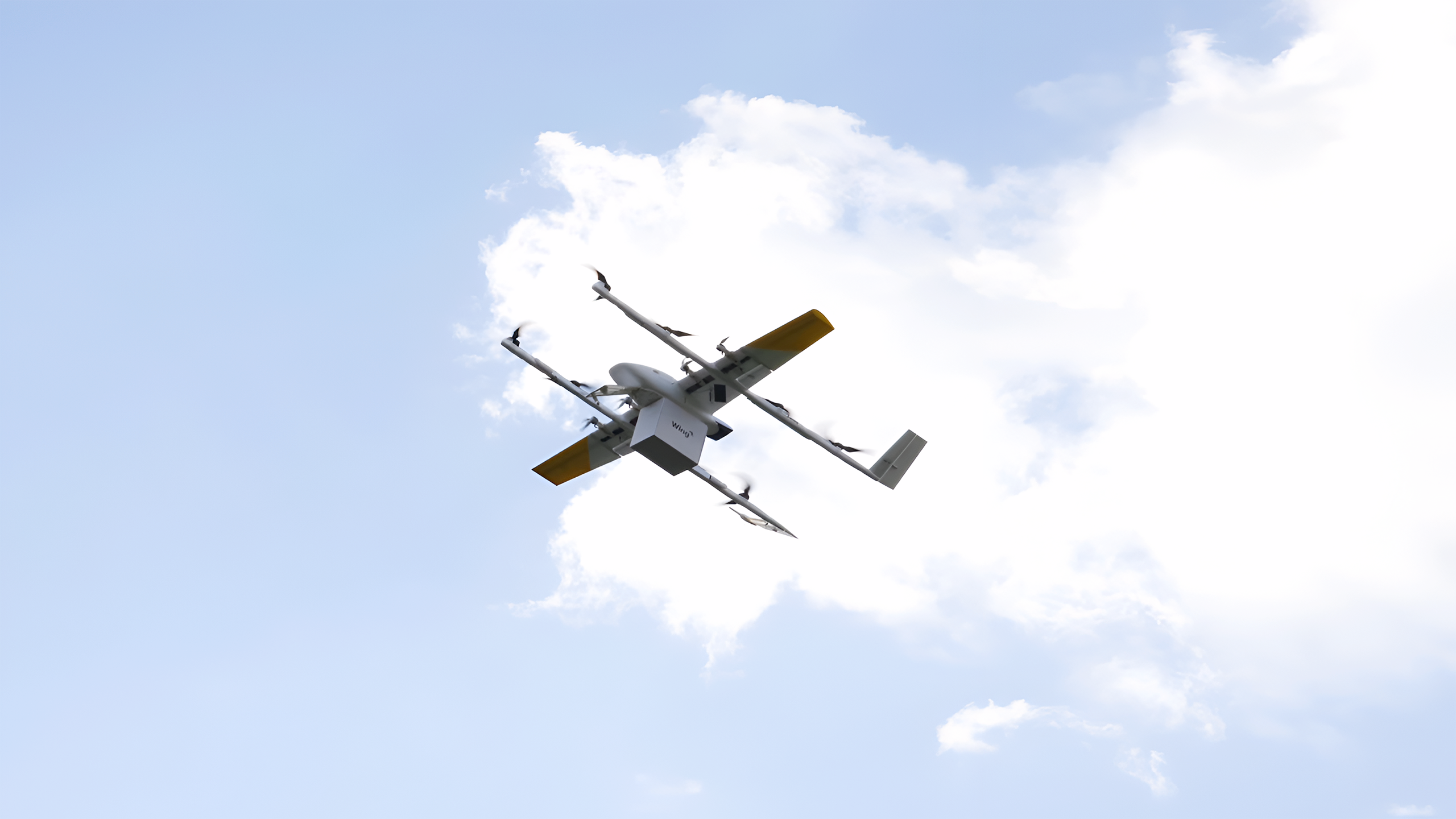 Photo of a Wing drone.