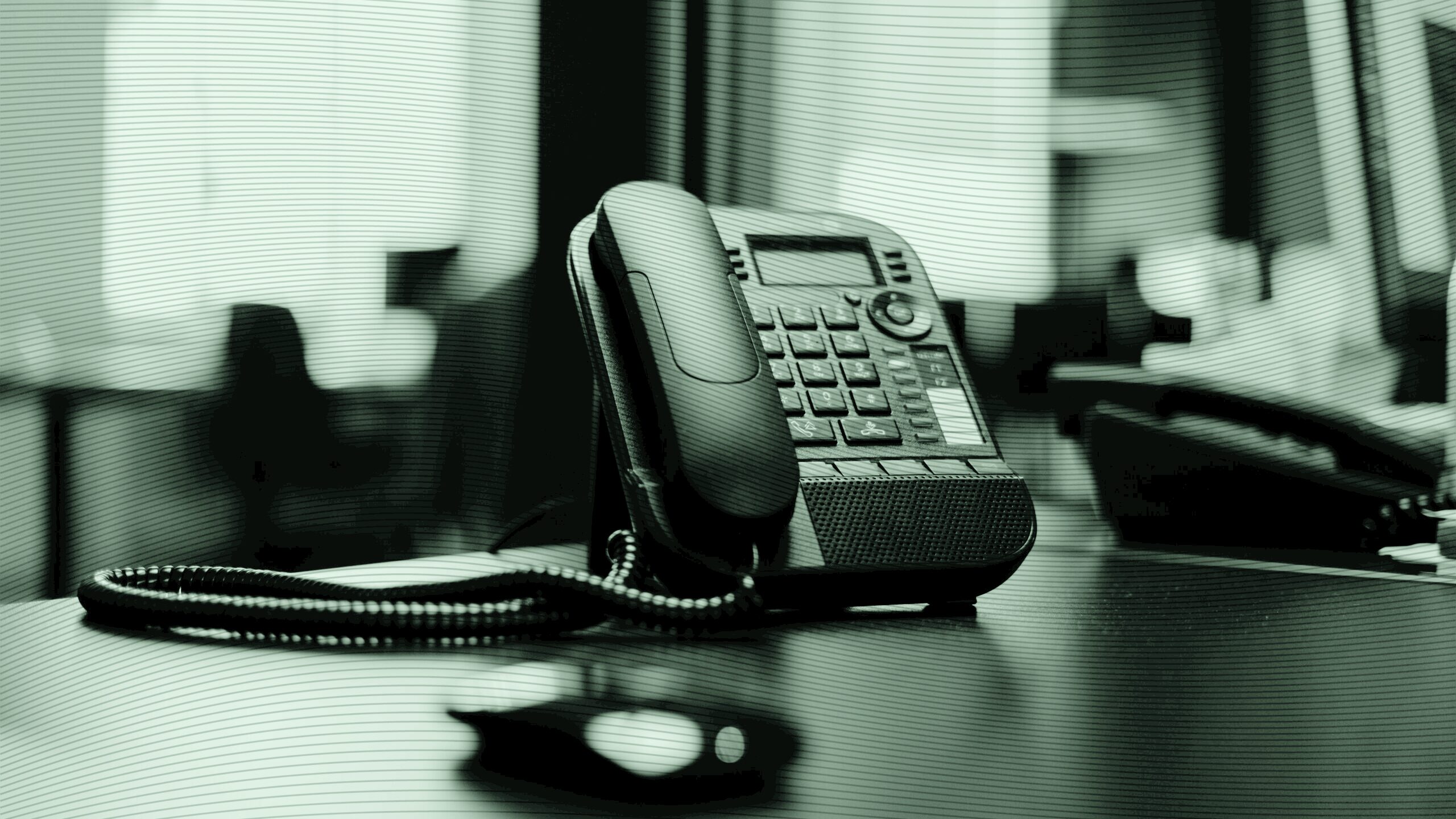 A black phone.