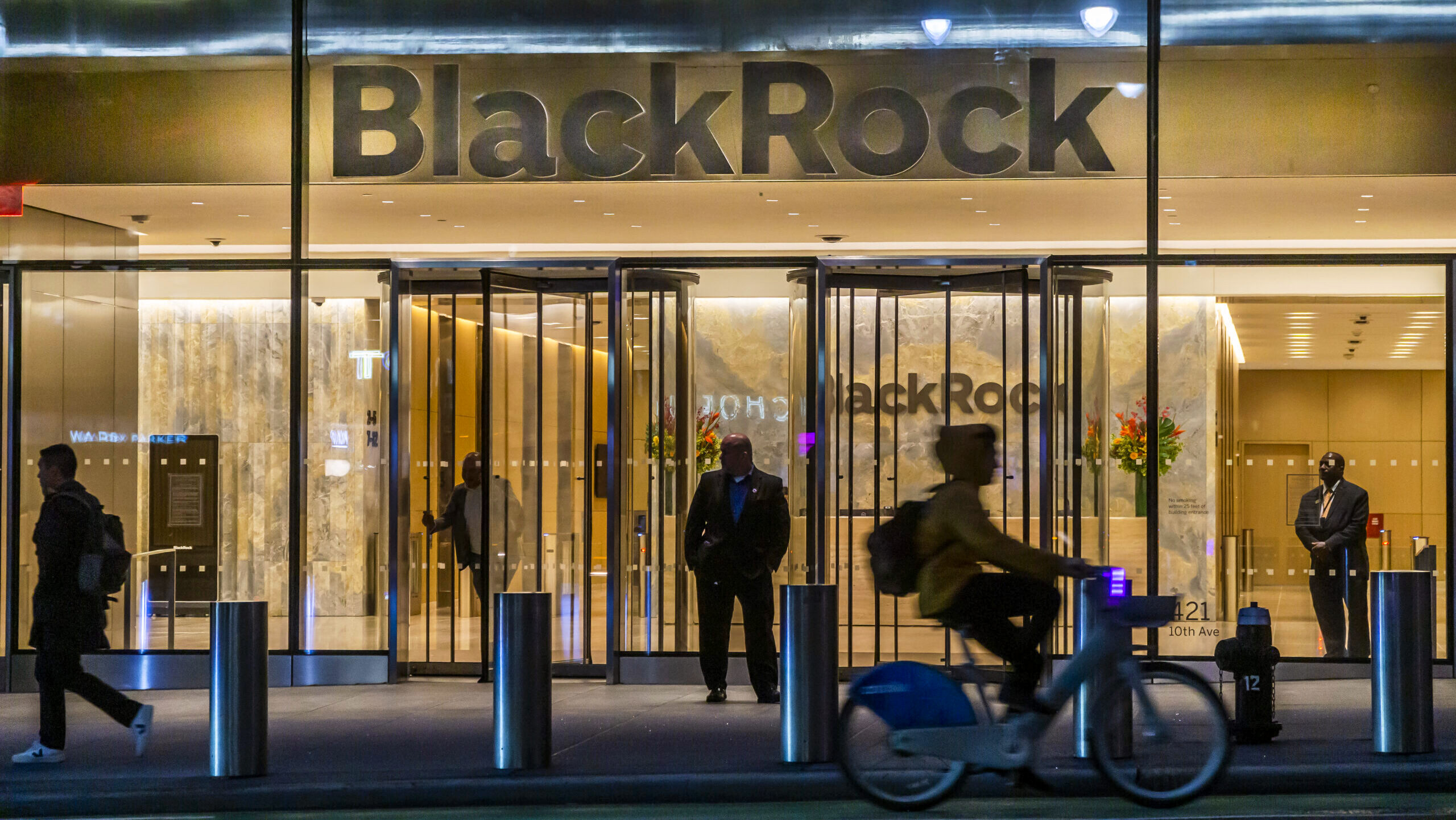 The 50 Hudson Yards New York headquarters of the BlackRock investment management firm.
