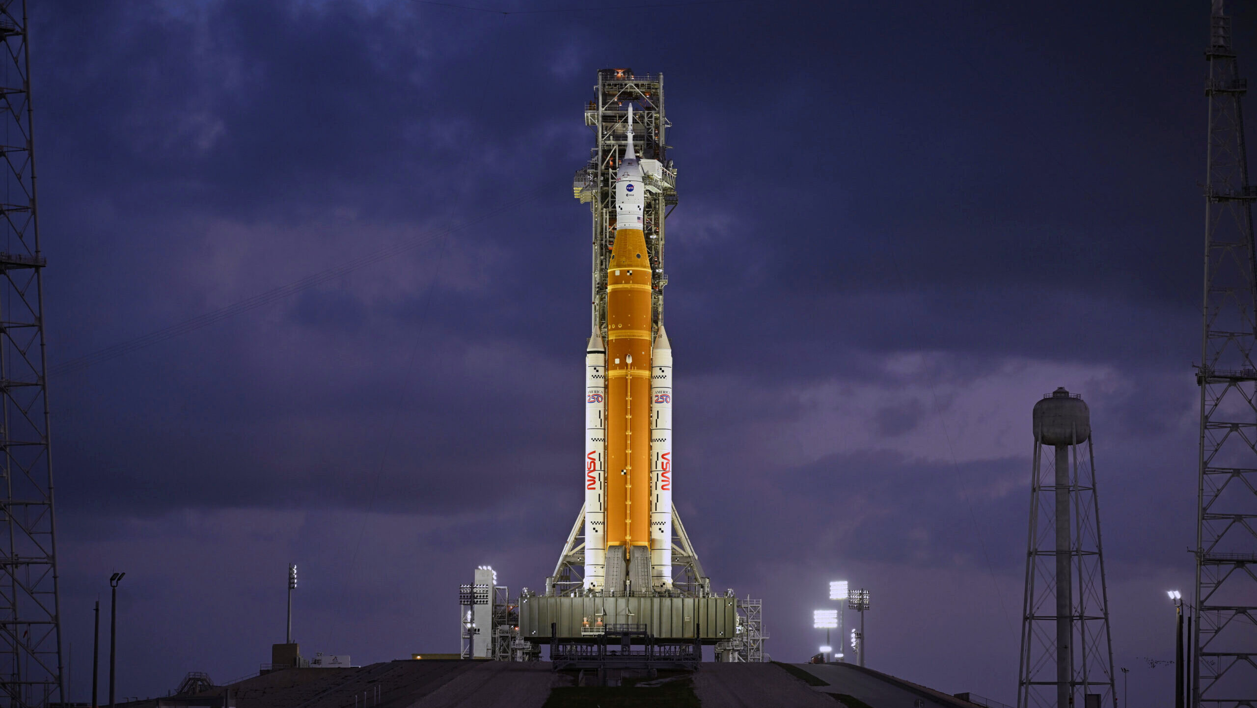 Photo of NASA's Space Launch System.