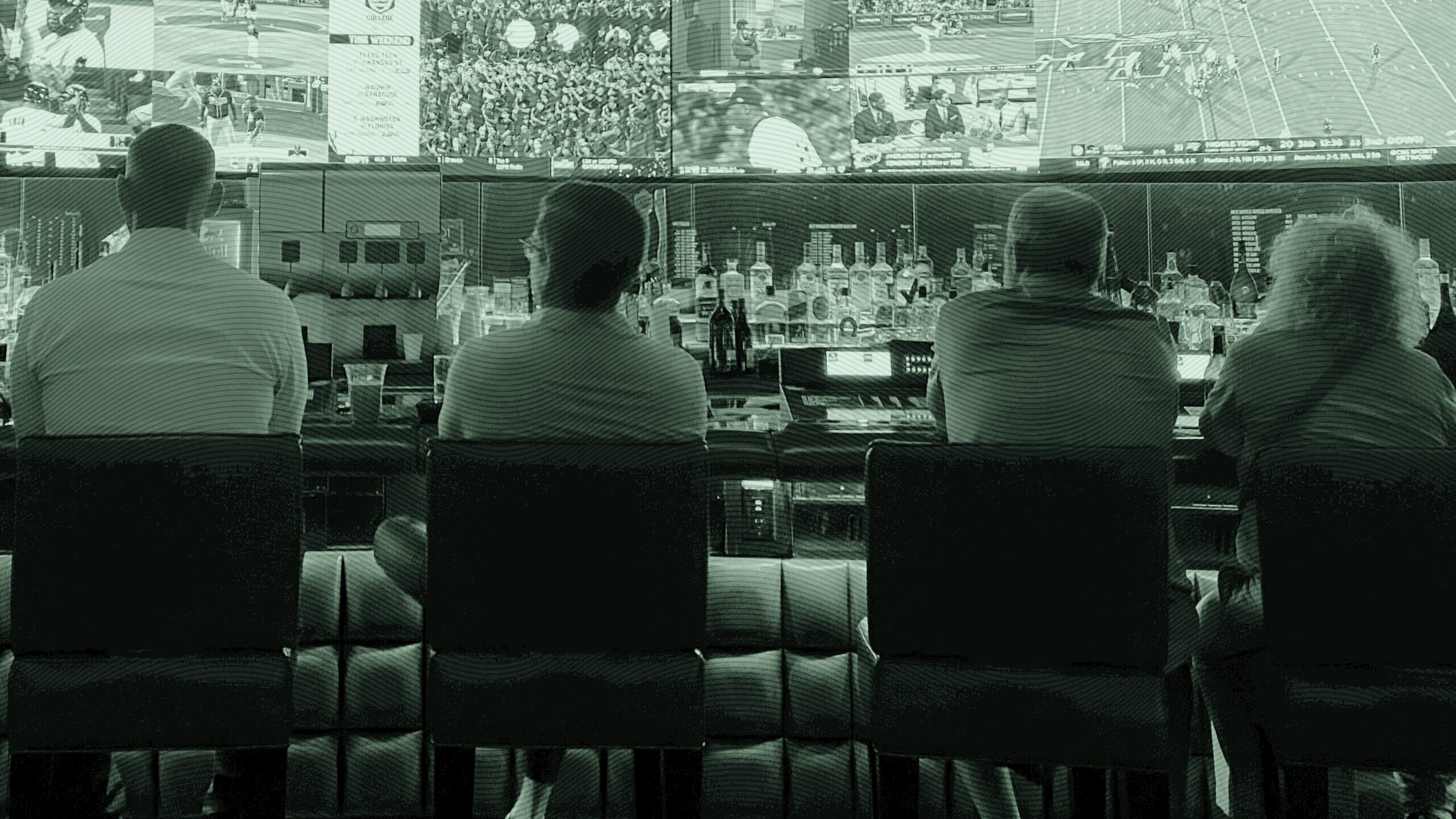 People watching sports.