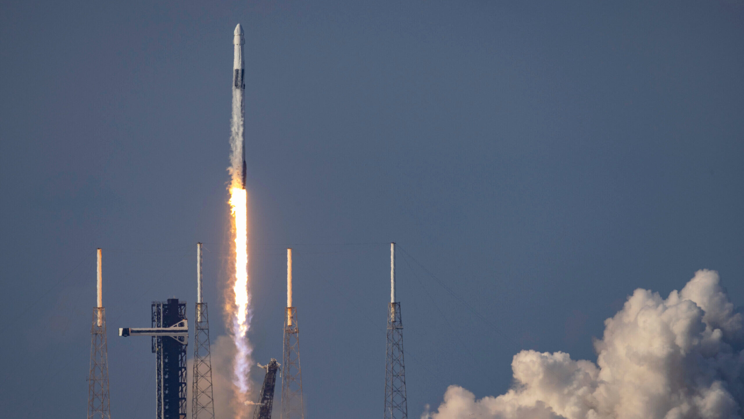 Photo of a SpaceX rocket launch.
