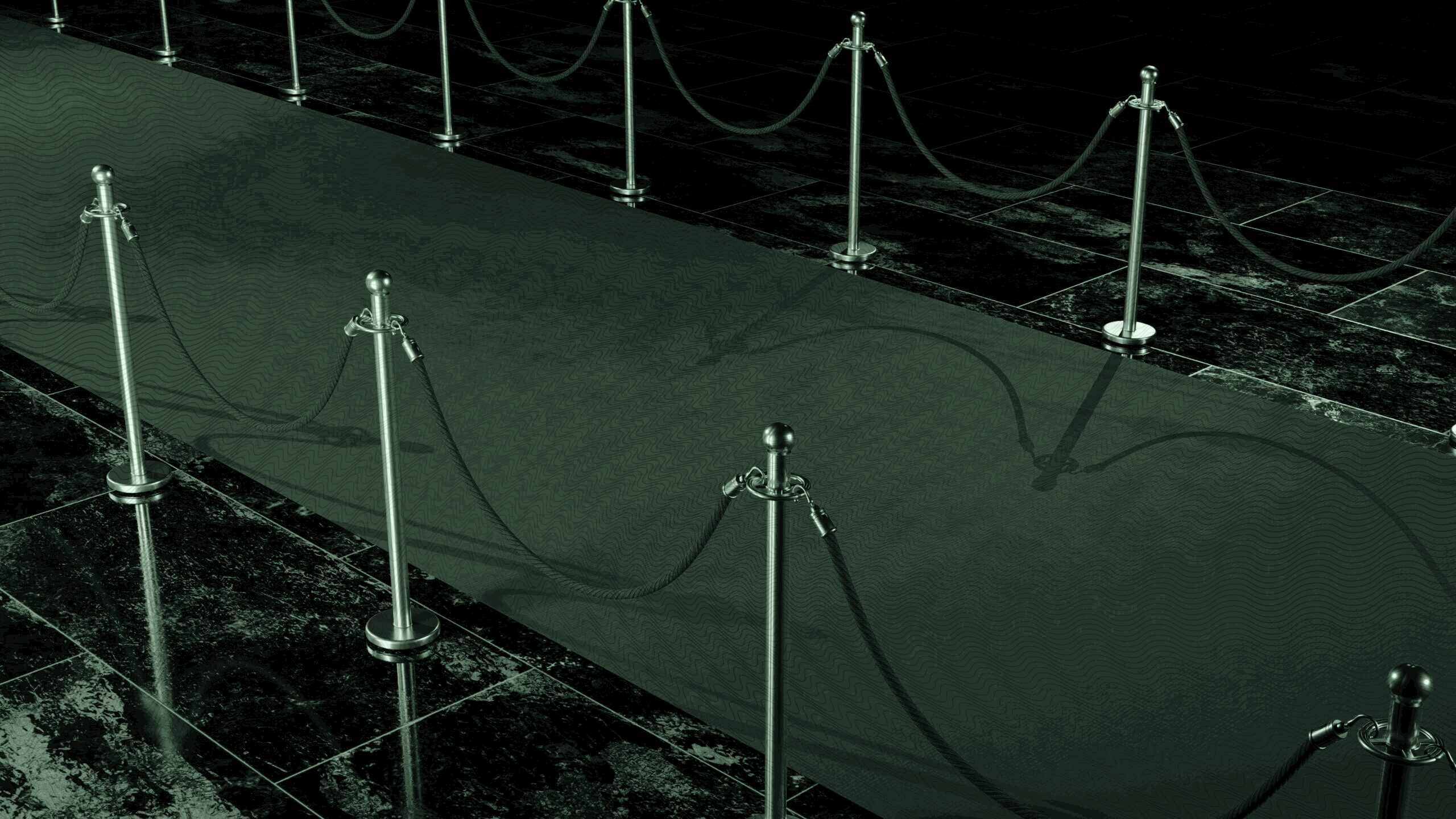 Velvet ropes.
