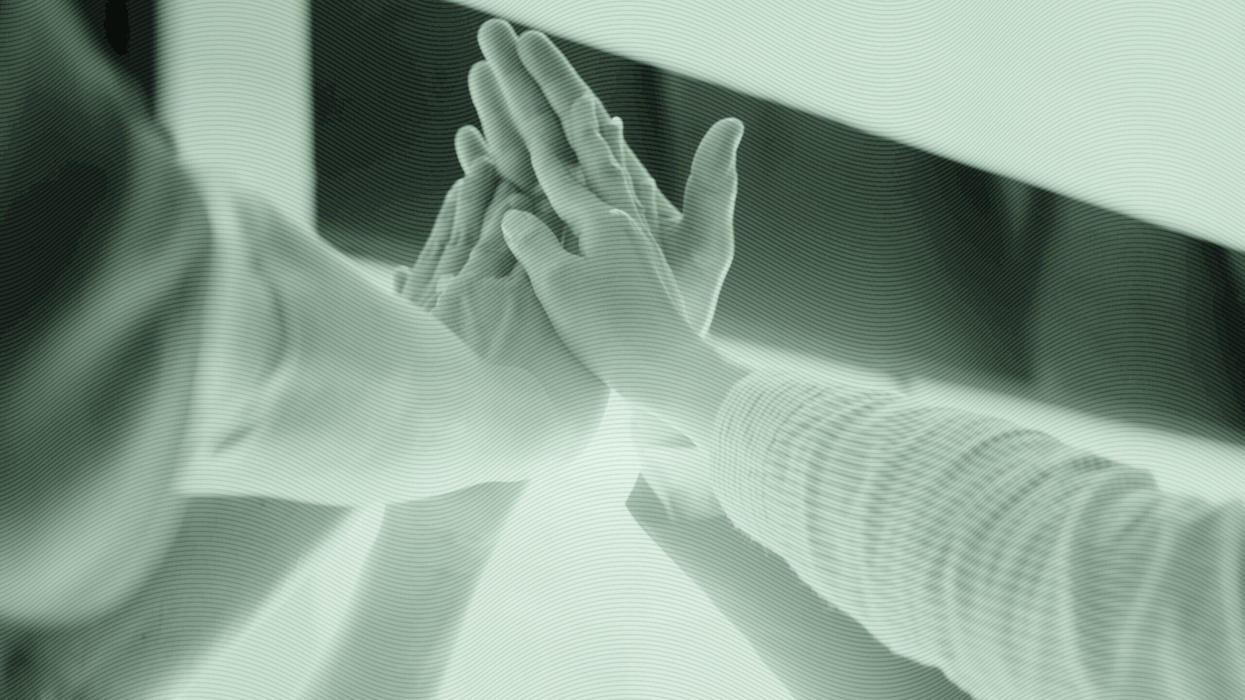 A team high fiving.