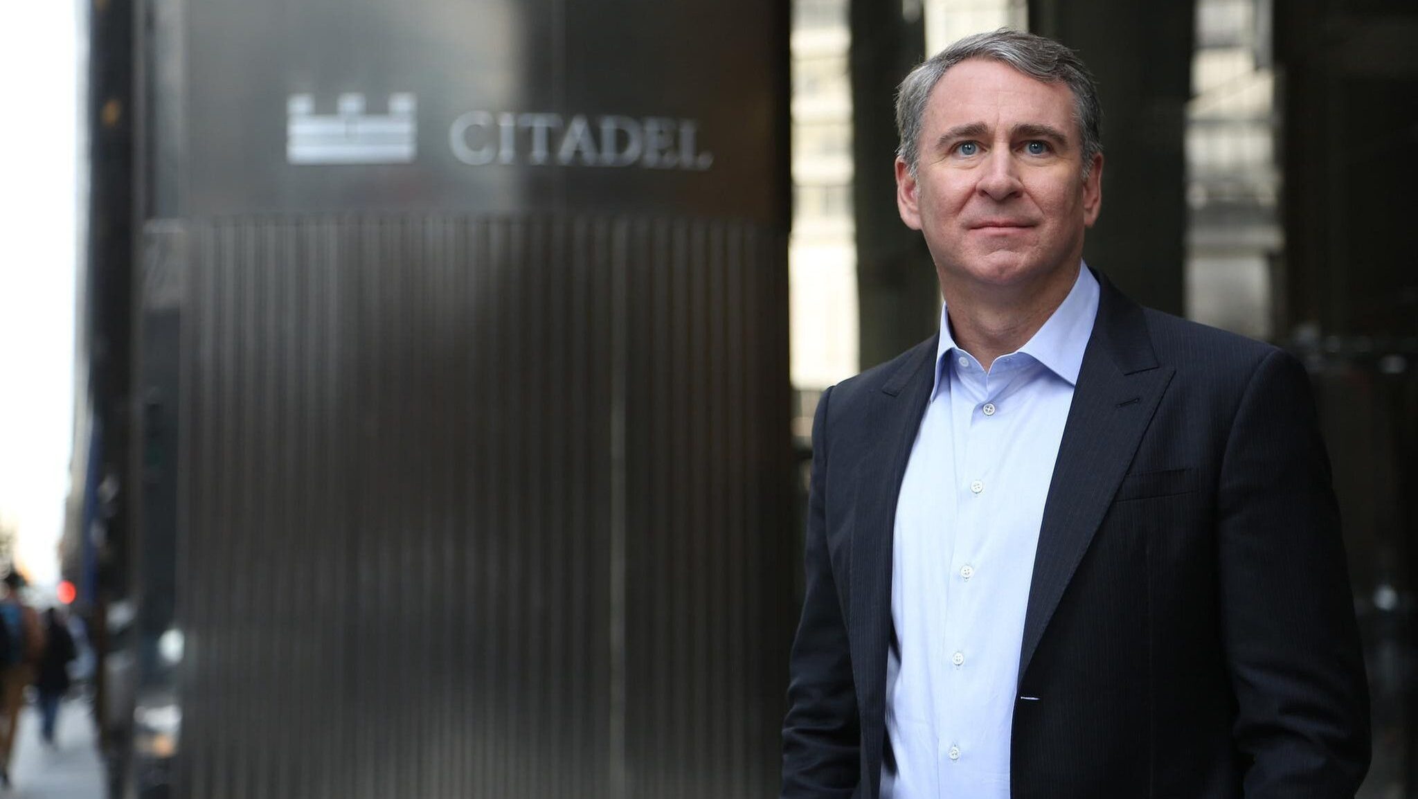 Ken Griffin, the founder and CEO of Citadel, is shown outside the hedge fund's former Chicago location.